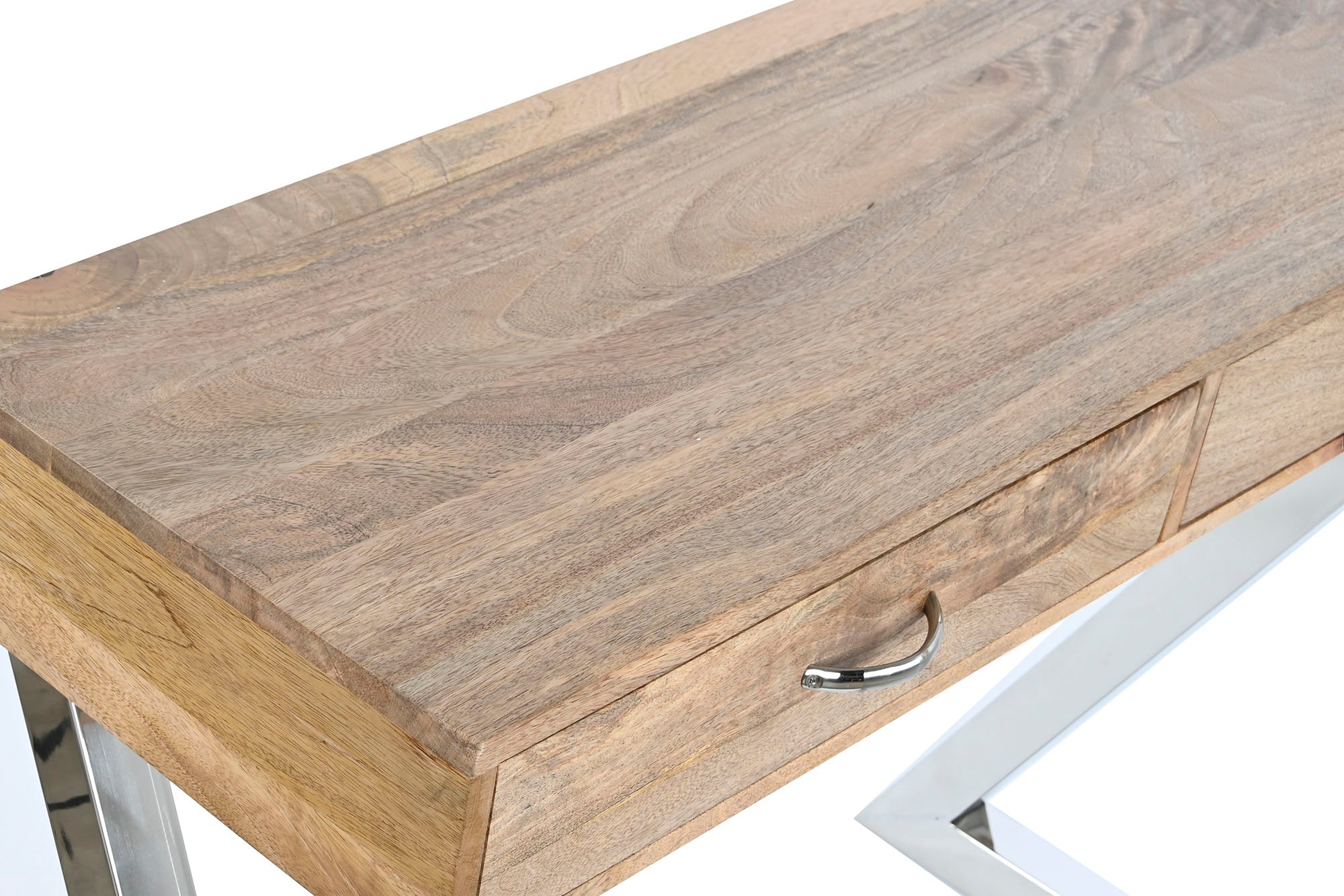 CONSOLA SET 3 MANGO 110X41,5X76 CON 2 MESITAS AUXI - Imagen 2