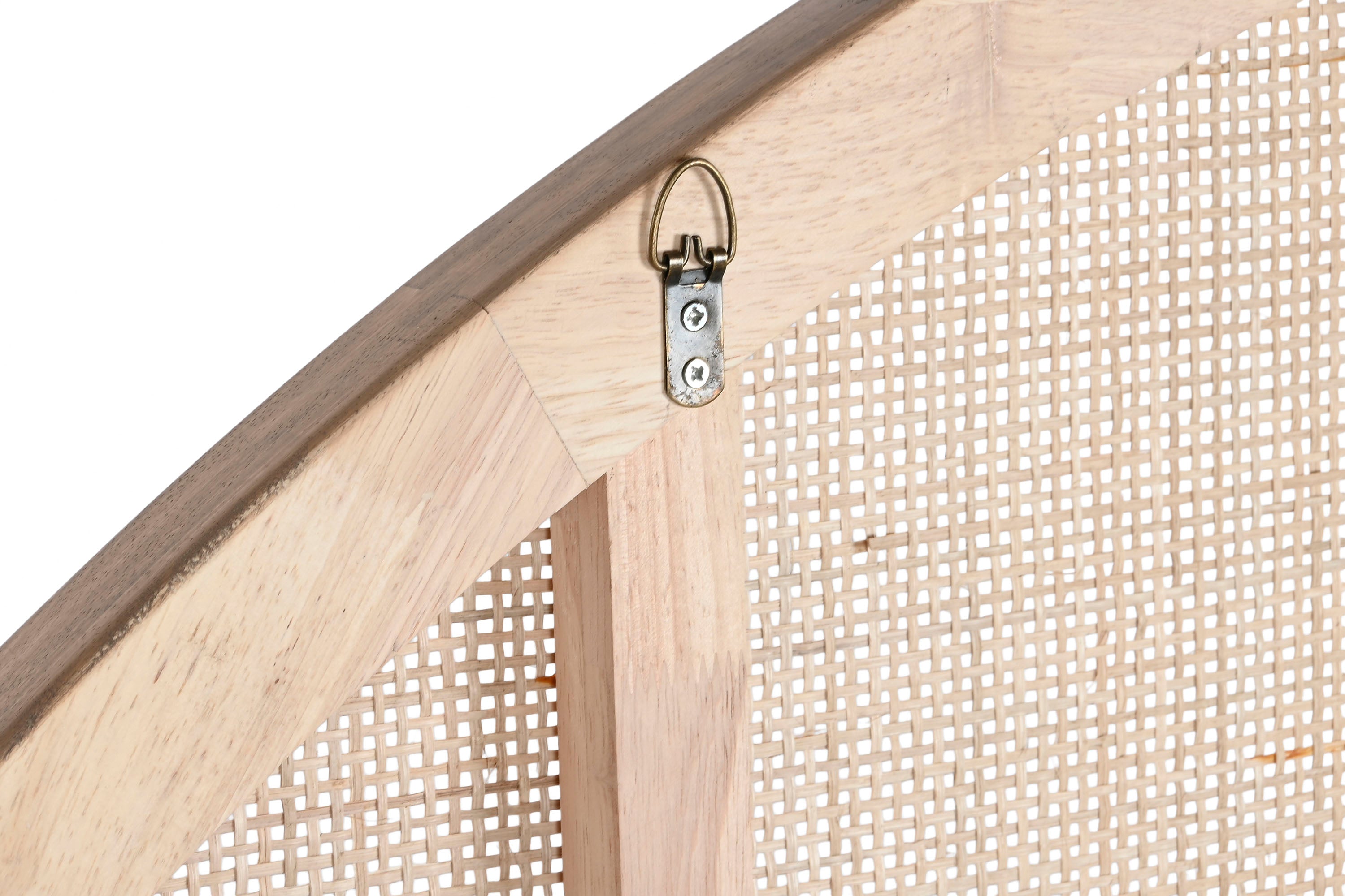 CABECERO CAMA RUBBERWOOD RATAN 180X3,5X120 NATURAL - Imagen 4