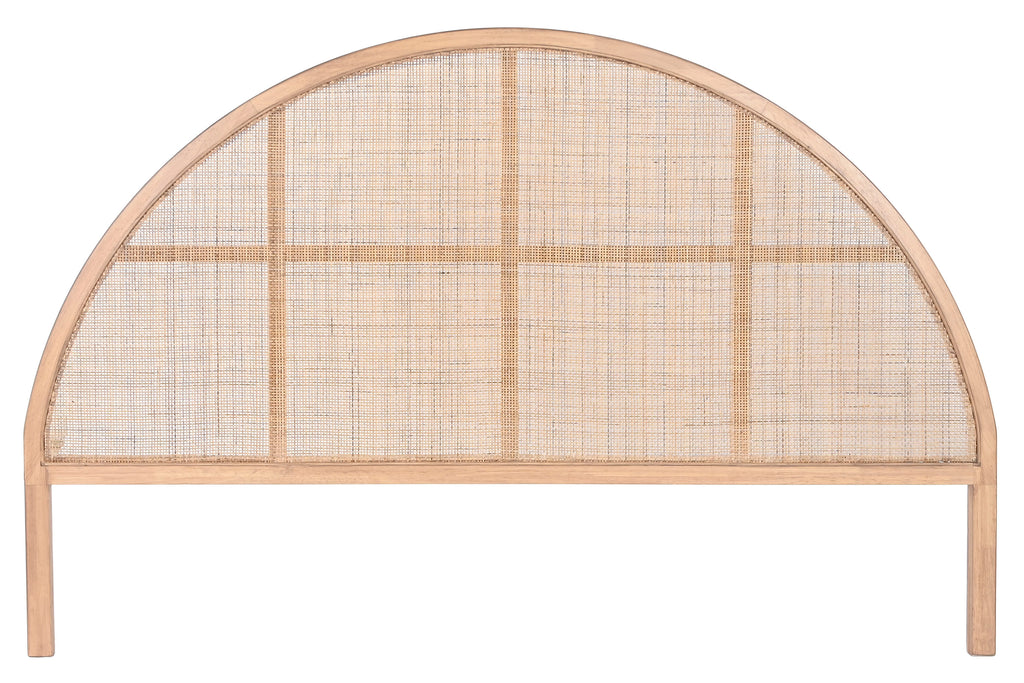 CABECERO CAMA RUBBERWOOD RATAN 180X3,5X120 NATURAL - Imagen 1