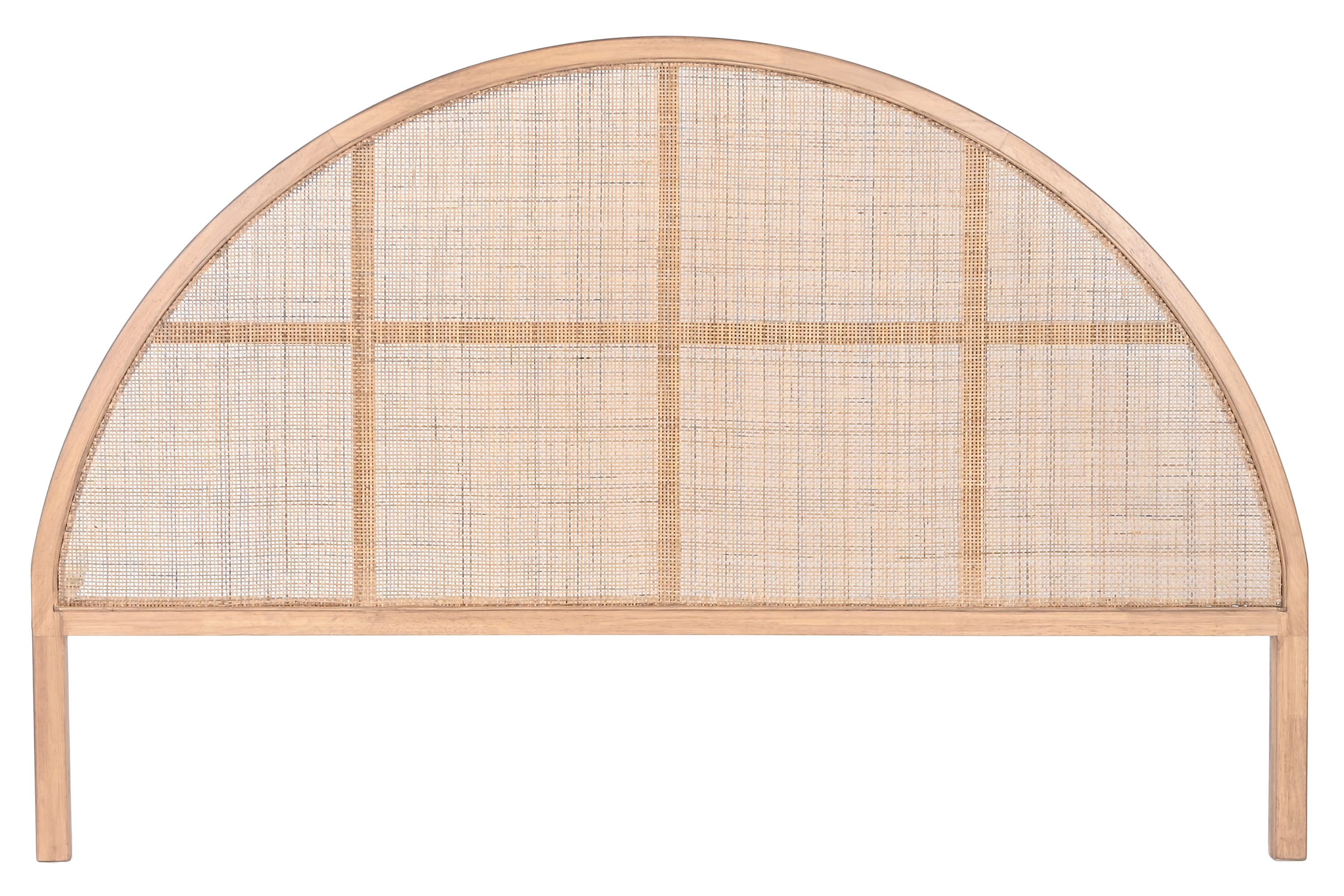 CABECERO CAMA RUBBERWOOD RATAN 180X3,5X120 NATURAL - Imagen 1