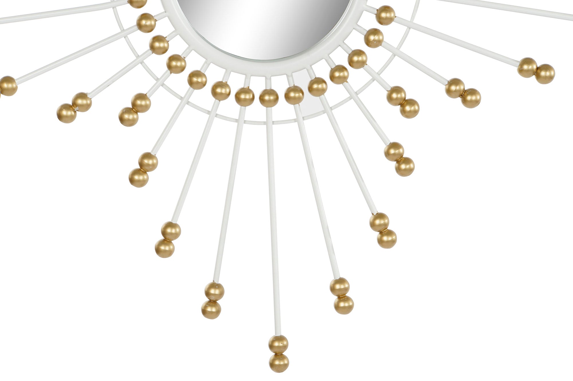 ESPEJO METAL CRISTAL 80X2,5X80 BLANCO - Imagen 2