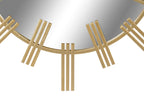 ESPEJO METAL CRISTAL 85X2X85 DORADO - Imagen 2