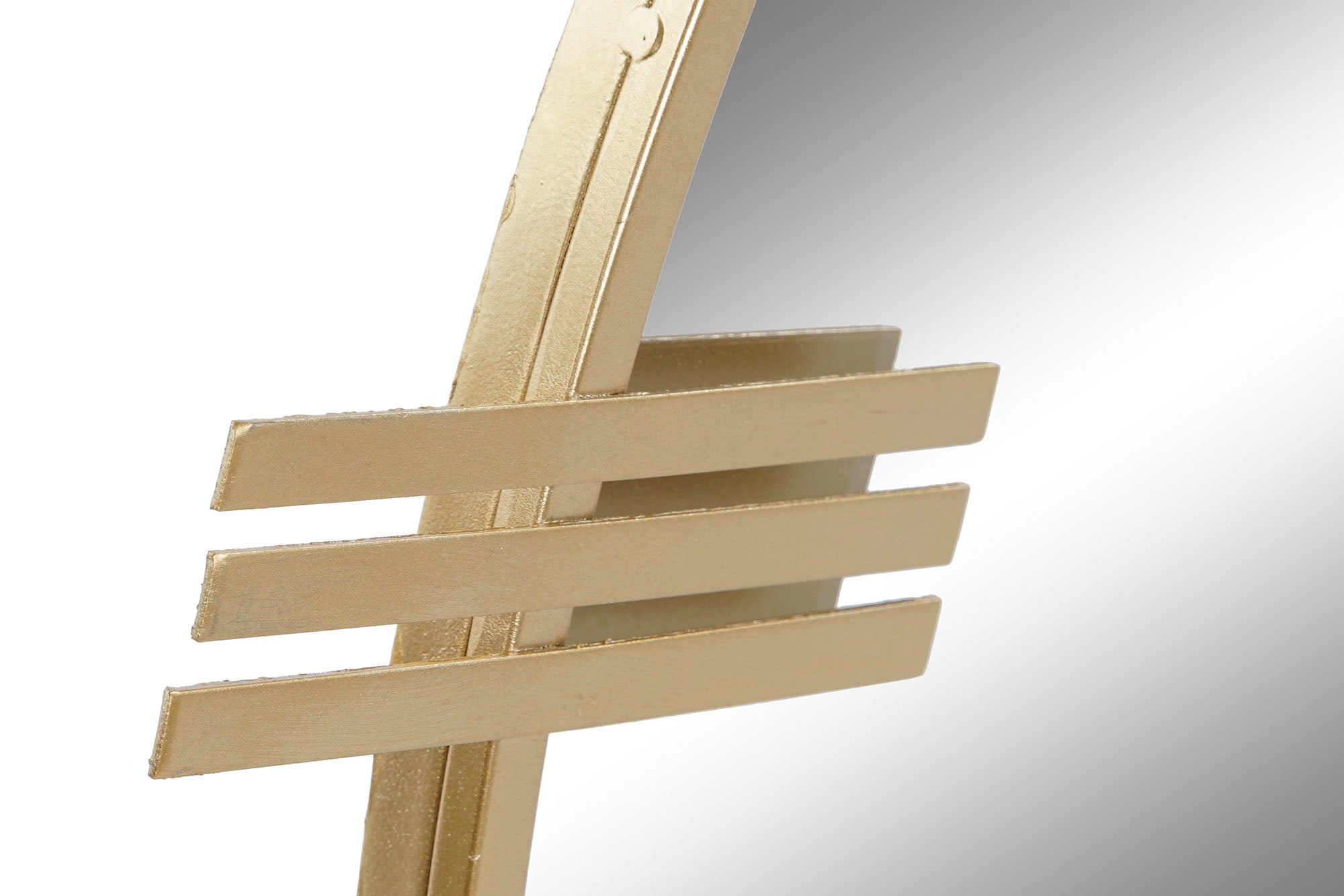 ESPEJO METAL CRISTAL 85X2X85 DORADO - Imagen 3