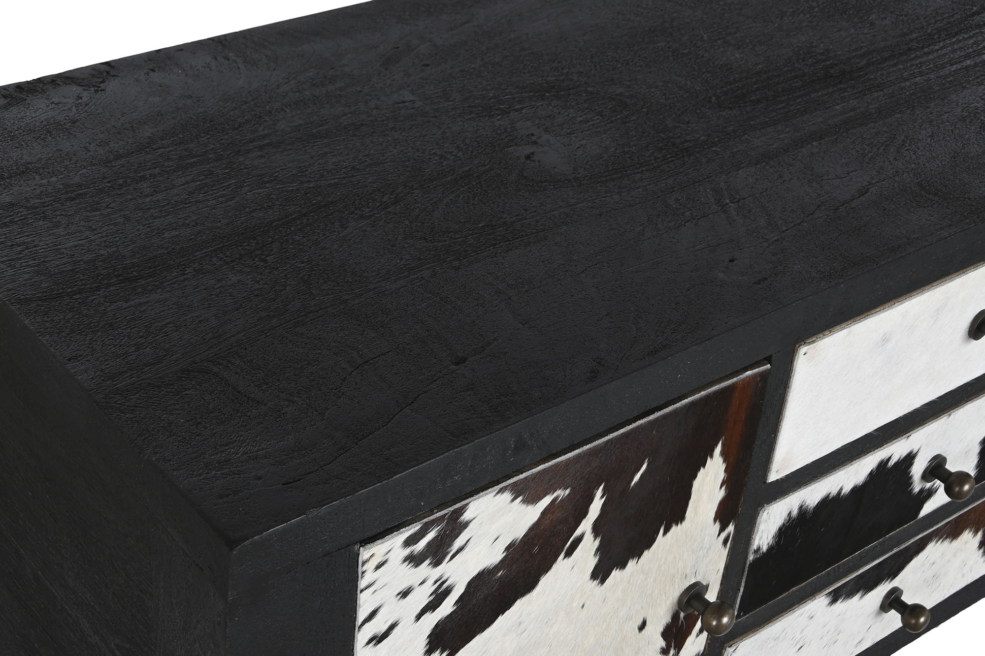 CONSOLA MANGO PIEL 135X40X94 VACA - Imagen 2