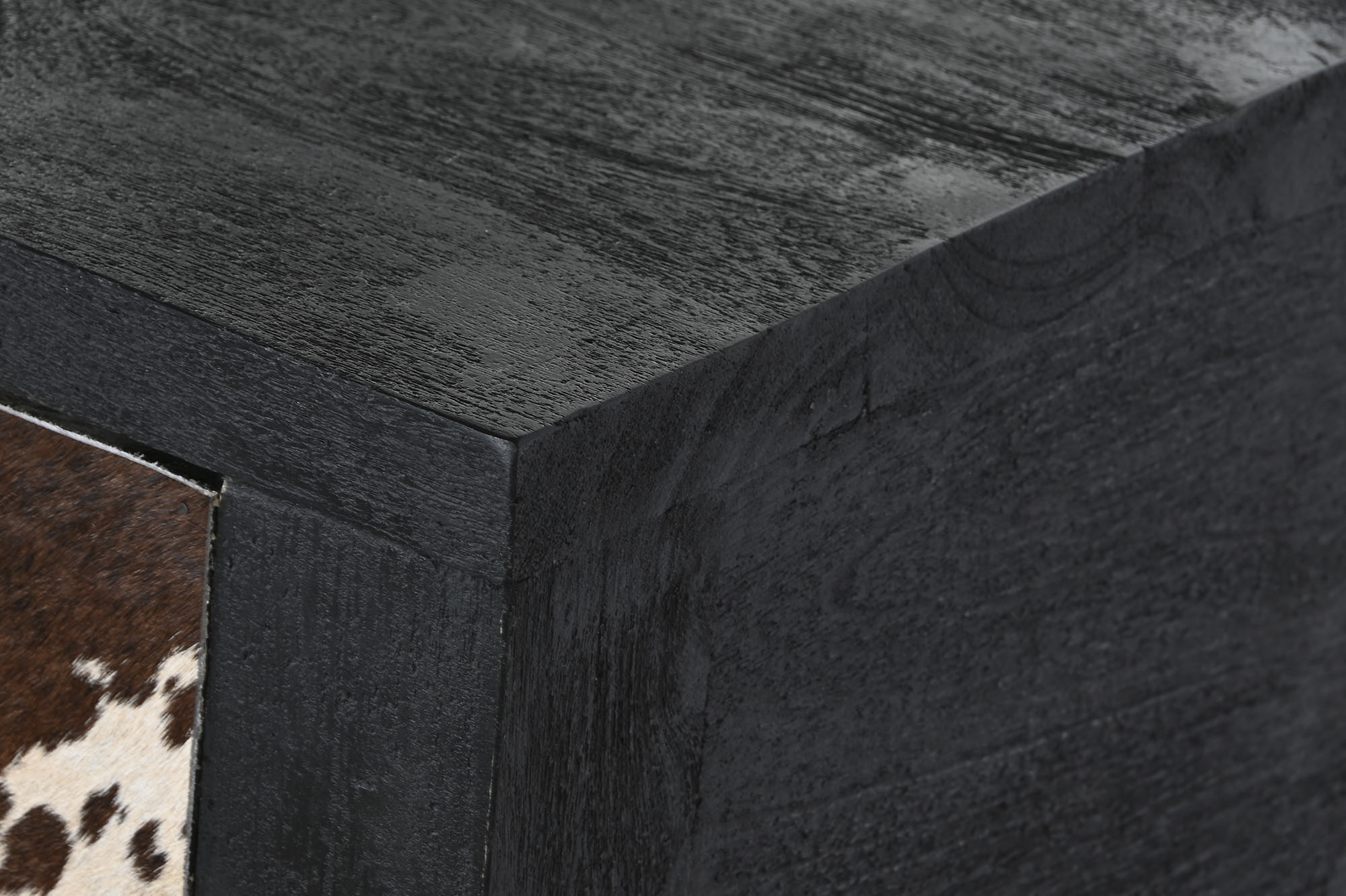 CONSOLA MANGO PIEL 135X40X94 VACA - Imagen 3