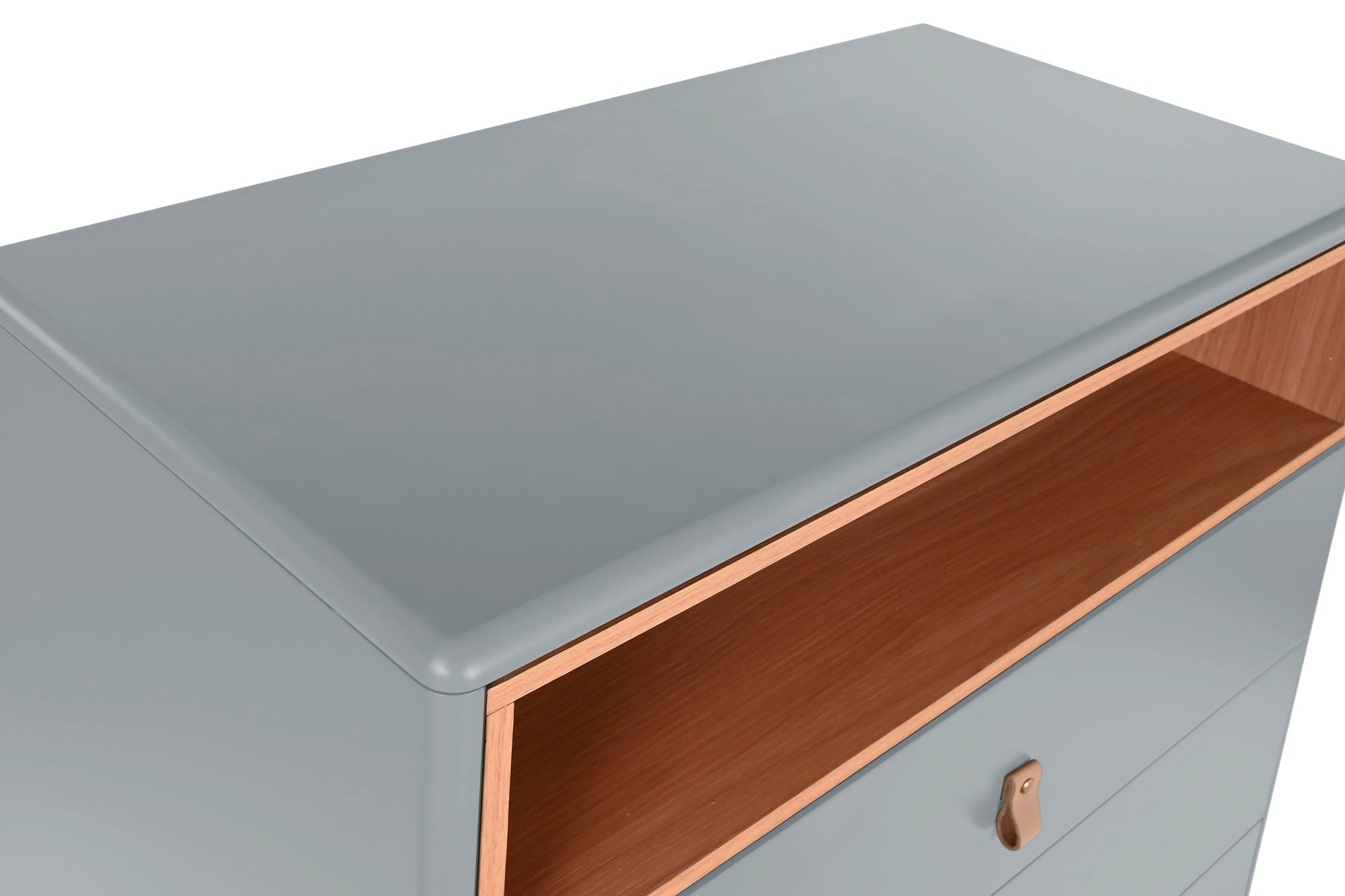 CHIFONIER MDF PU 80X40X117 GRIS - Imagen 2