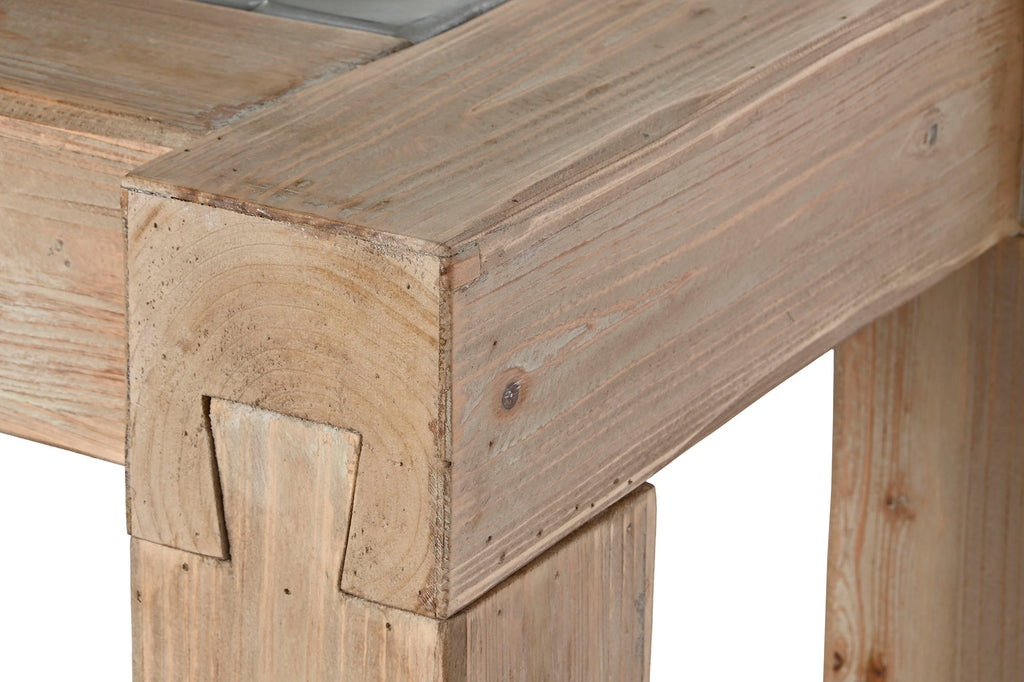 CONSOLA ABETO MDF 155X45X90,5 NATURAL - Imagen 4