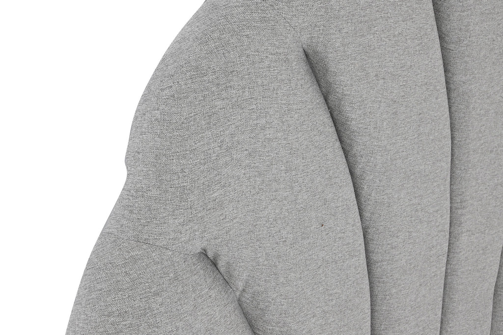 CABECERO CAMA POLIESTER MDF 157X8X160 GRIS - Imagen 2