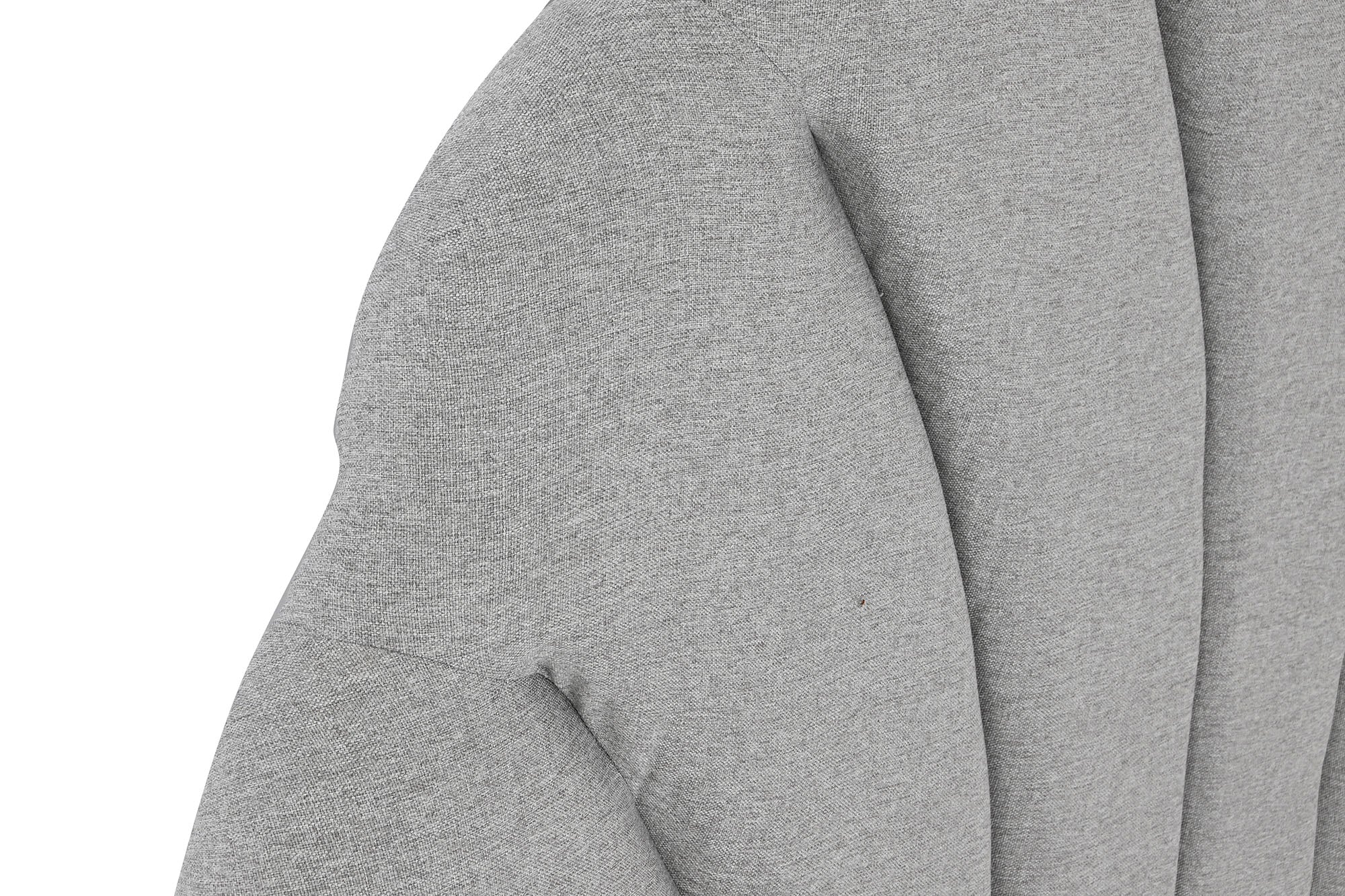 CABECERO CAMA POLIESTER MDF 157X8X160 GRIS - Imagen 2