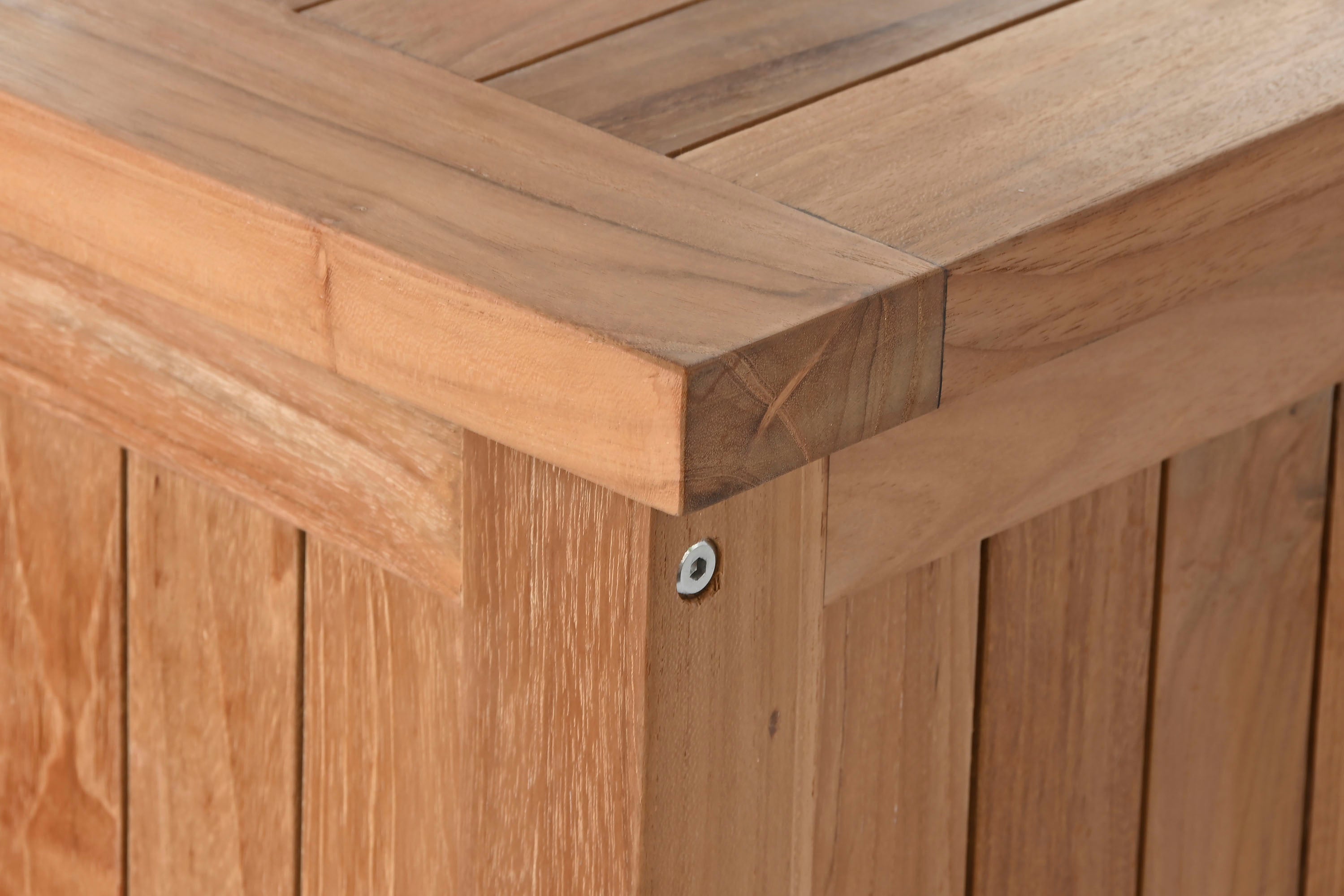 BAUL TECA 150X55X50 57,00 NATURAL MARRON - Imagen 4