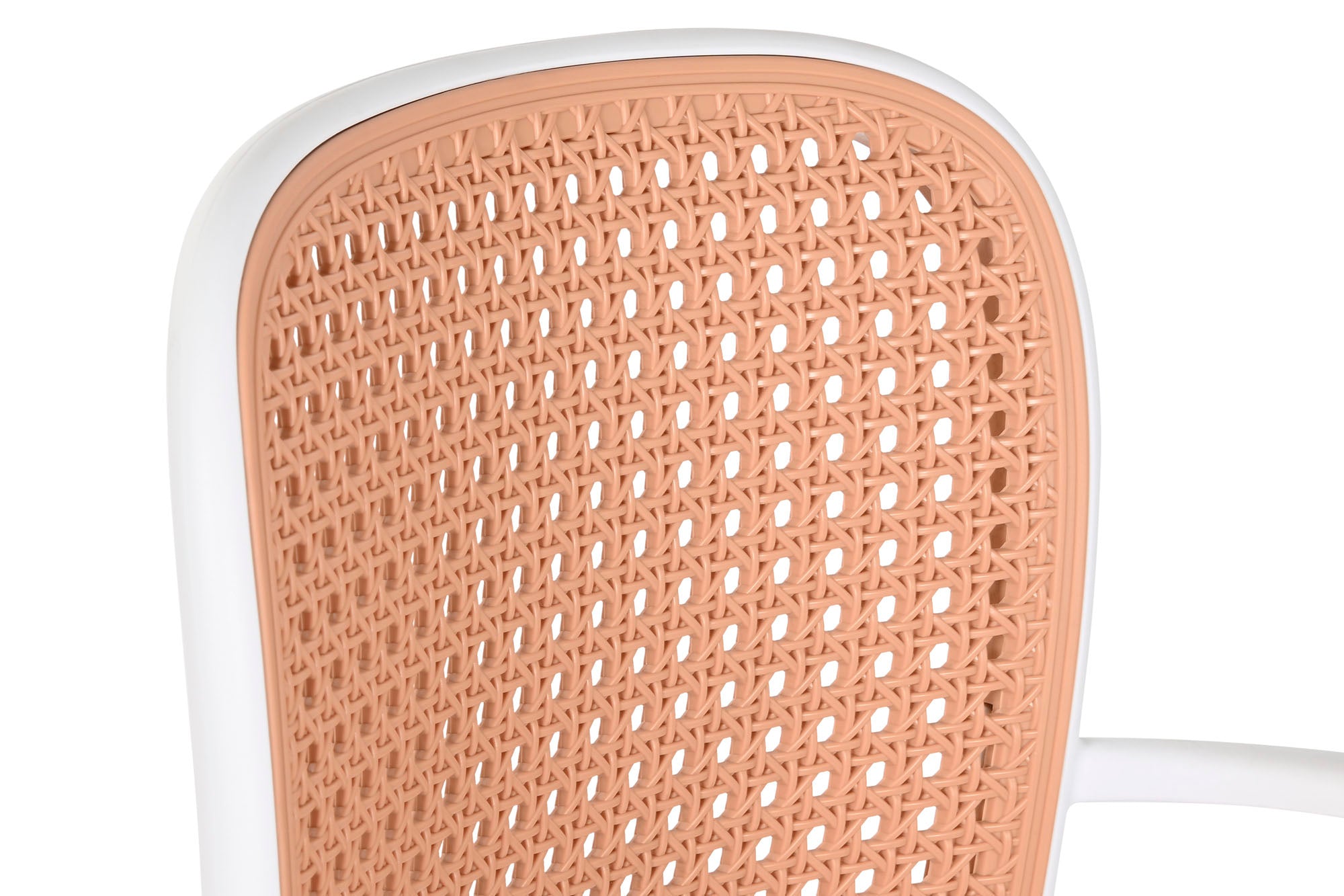 SILLA PP 56X52X86,5 SIMIL RATAN BLANCO - Imagen 3