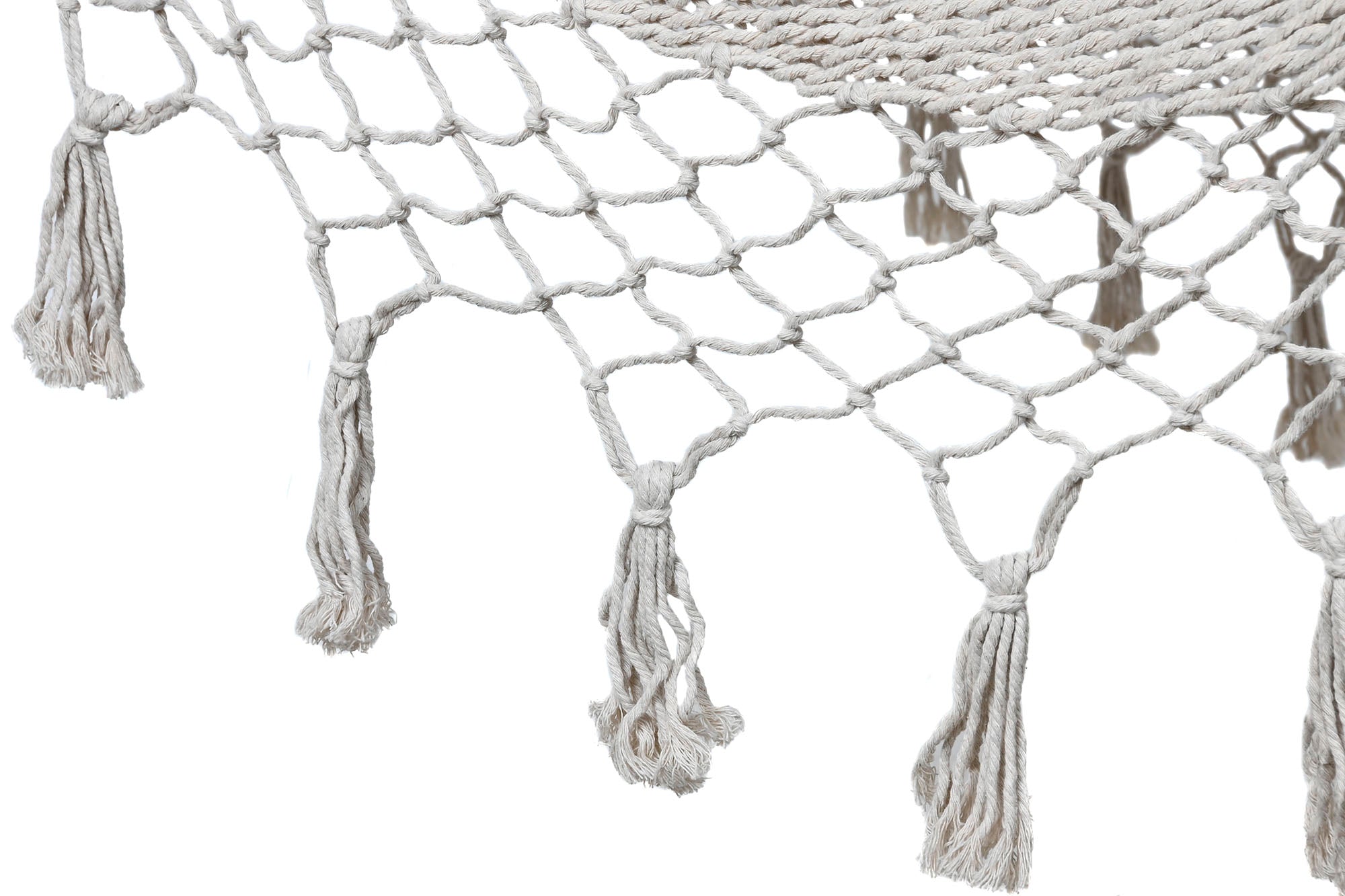 HAMACA ALGODON 100X200X5 BLANCO - Imagen 3