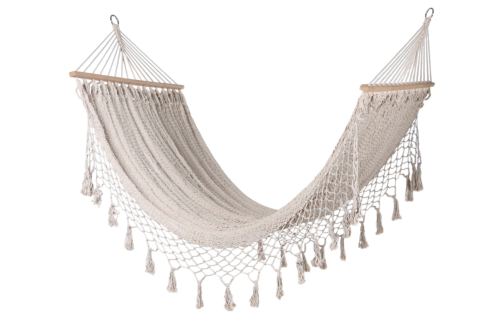 HAMACA ALGODON 100X200X5 BLANCO - Imagen 1