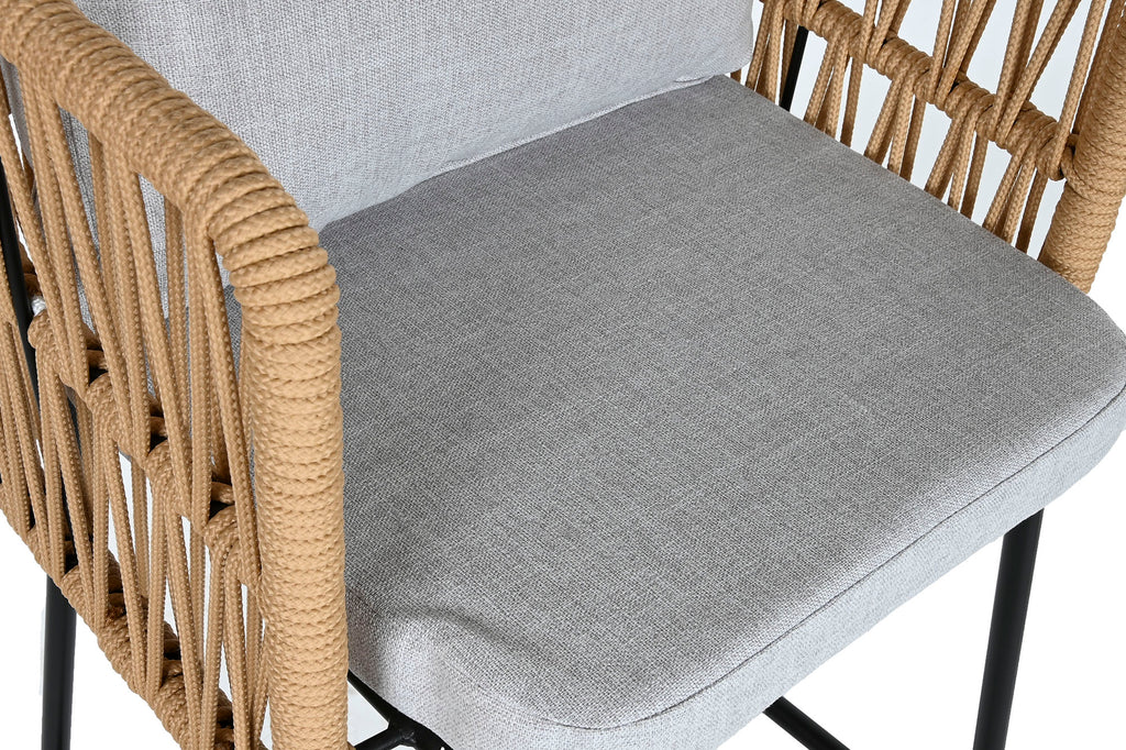 TABURETE ACERO POLIESTER 59X58X100 GRIS - Imagen 4