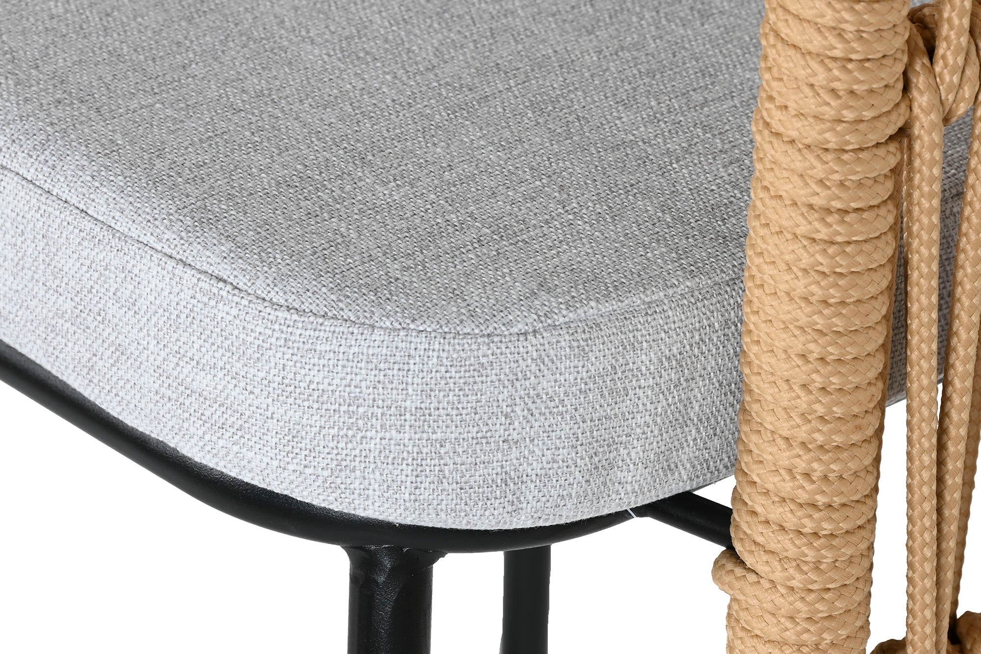 TABURETE ACERO POLIESTER 59X58X100 GRIS - Imagen 6