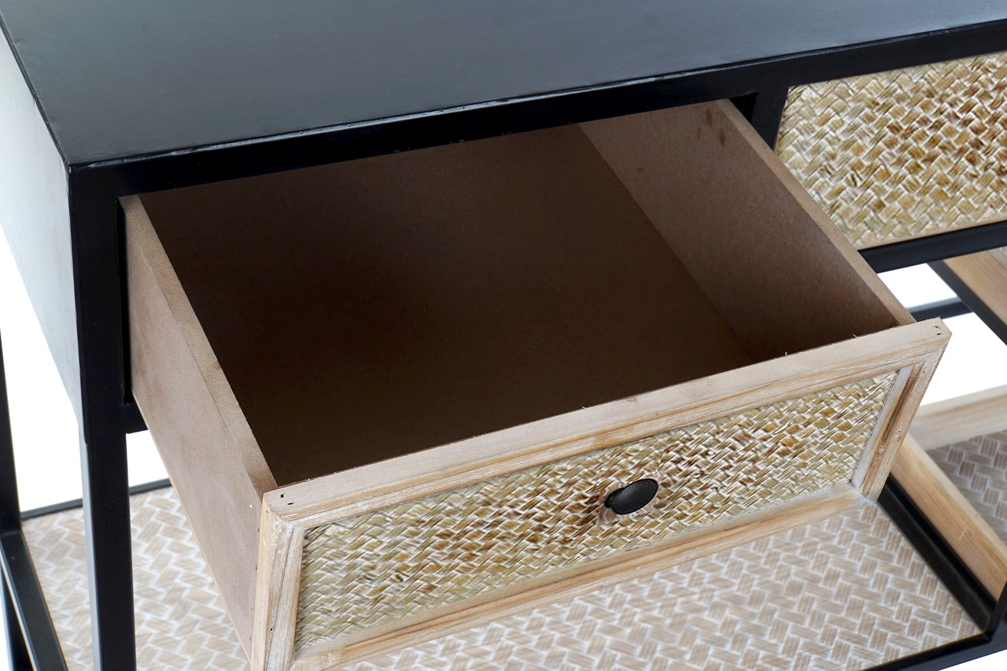 CONSOLA METAL MADERA 120X38X80 NEGRO - Imagen 5