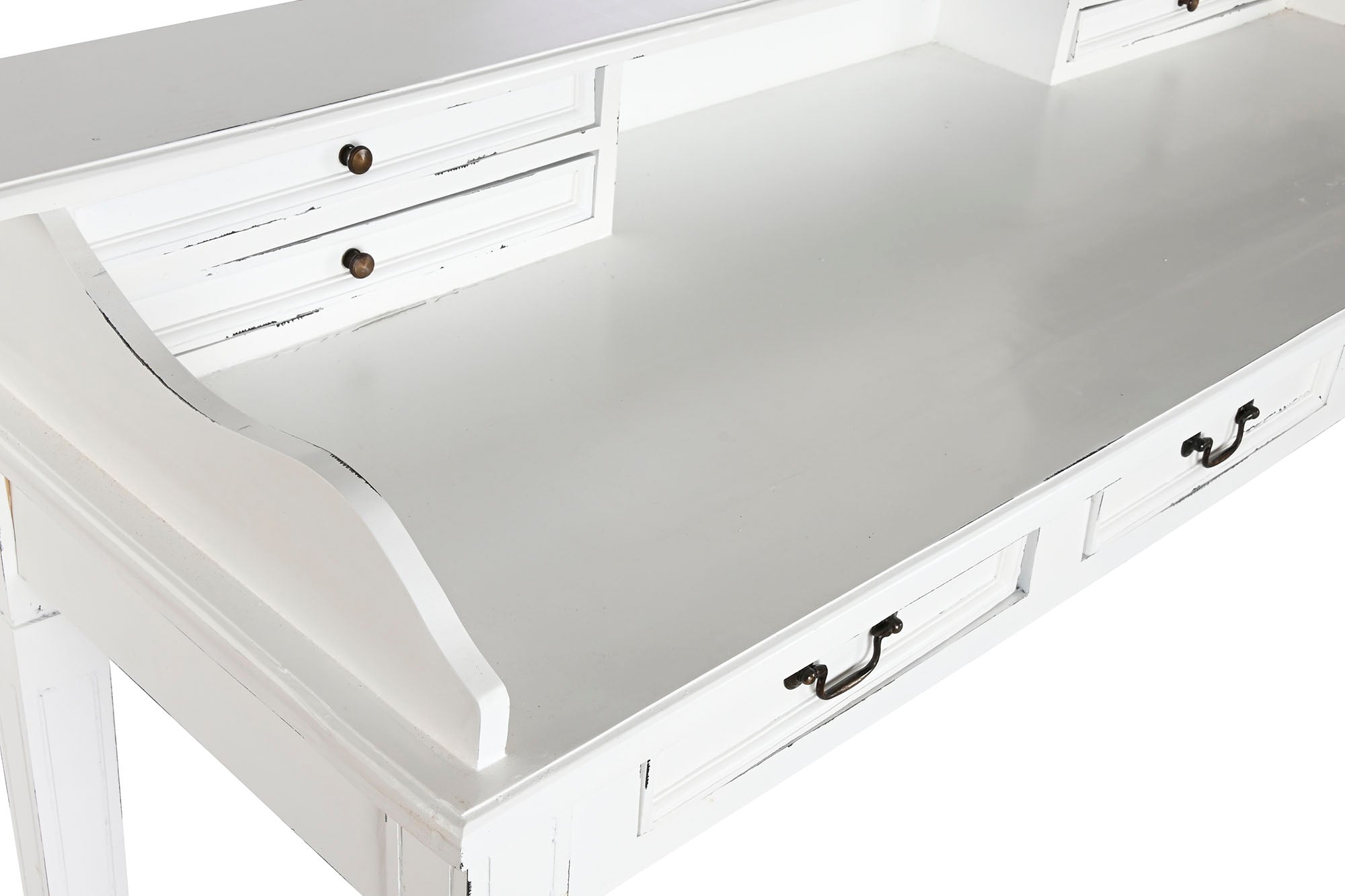 ESCRITORIO CAOBILLA 150X57X100 BLANCO ROTO - Imagen 2