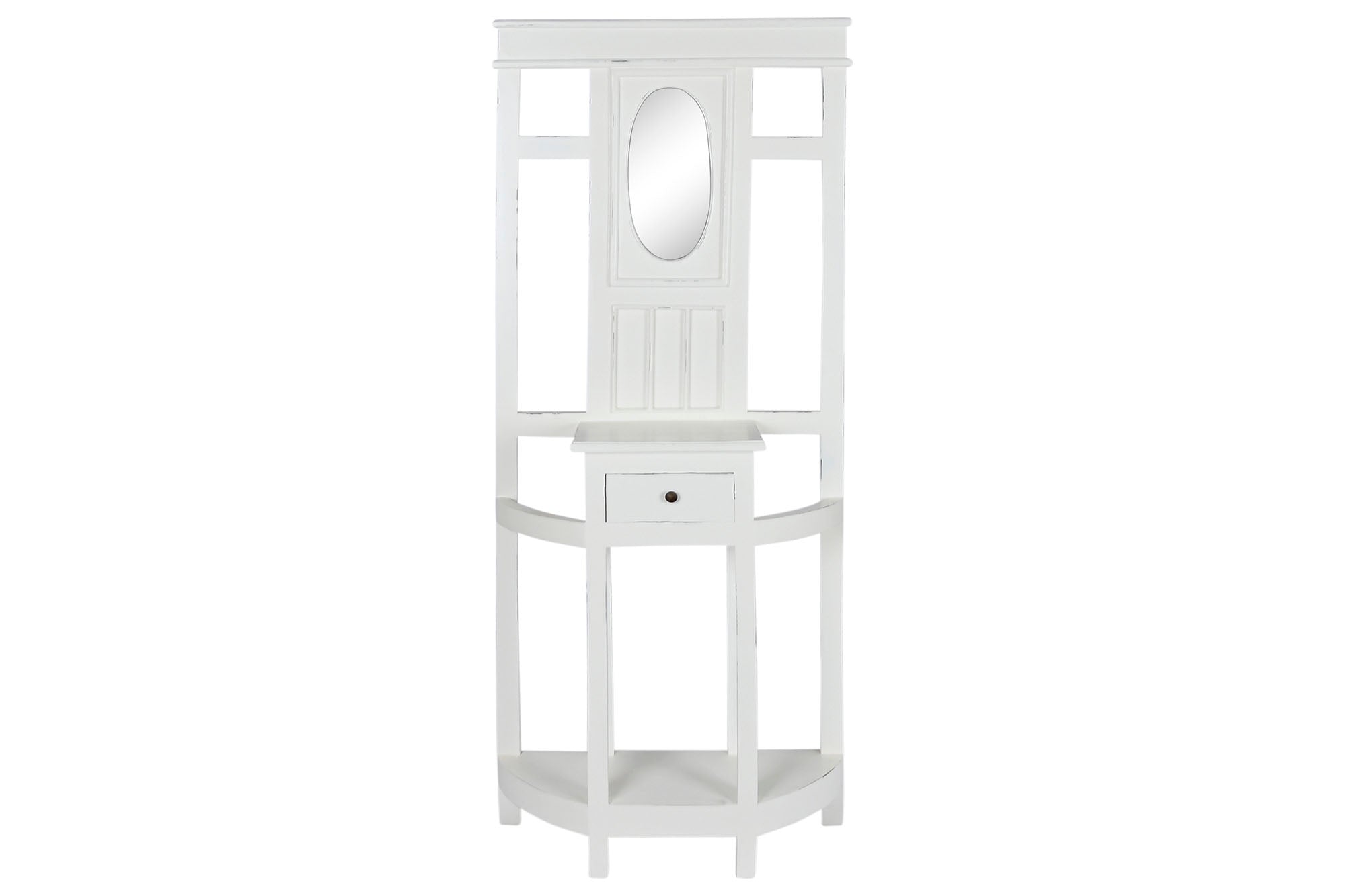 RECIBIDOR CAOBILLA 77X31X180 BLANCO ROTO - Imagen 3