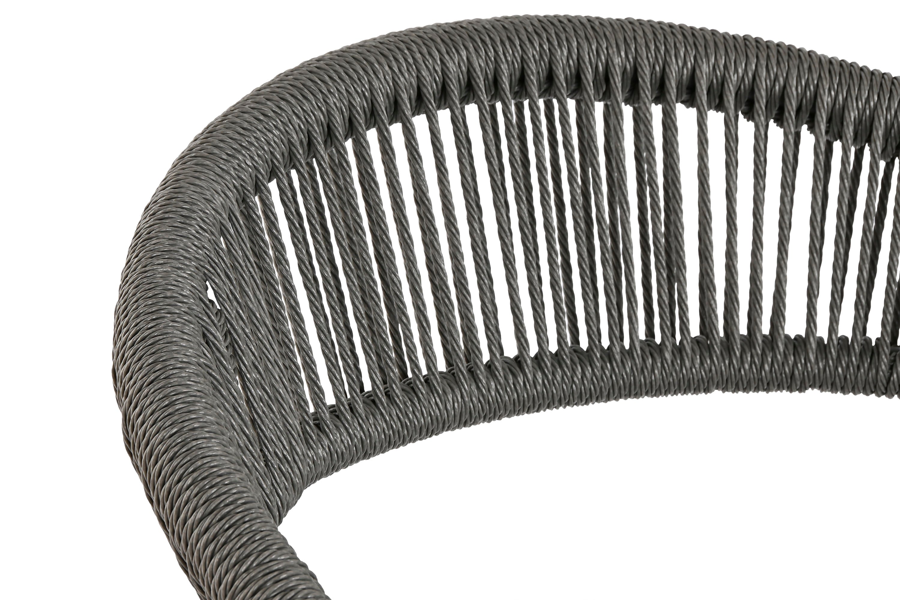 SILLA ALUMINIO RATAN 56X60X78 NEGRO - Imagen 3