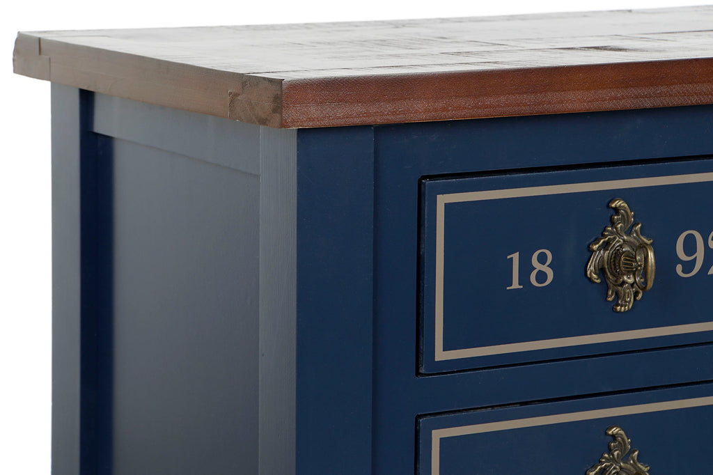 CONSOLA PAULOWNIA 103X35X80 10CAJ, AZUL MARINO - Imagen 1