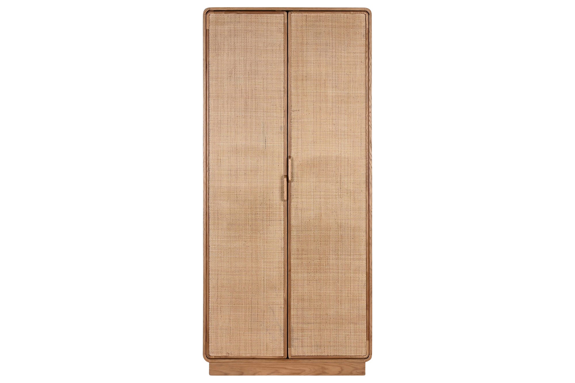 ARMARIO ROBLE RATAN 91X45X203 VENEER NATURAL - Imagen 1