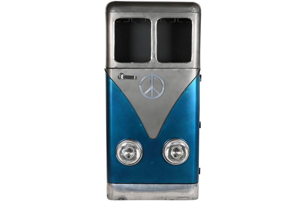 BOTELLERO METAL 71X43X152 FURGONETA AZUL - Imagen 1