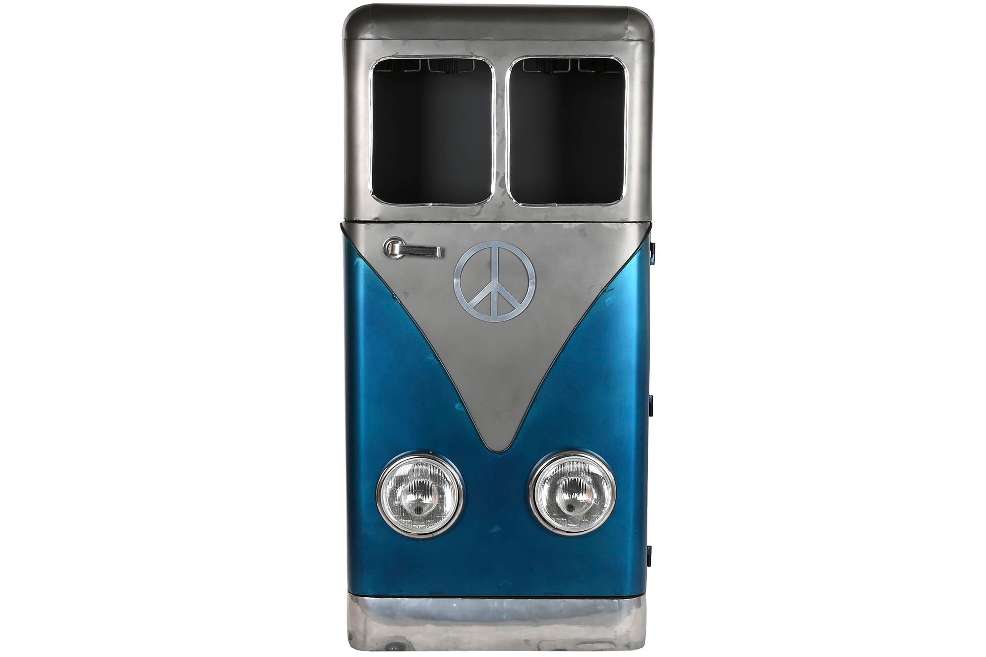 BOTELLERO METAL 71X43X152 FURGONETA AZUL - Imagen 1