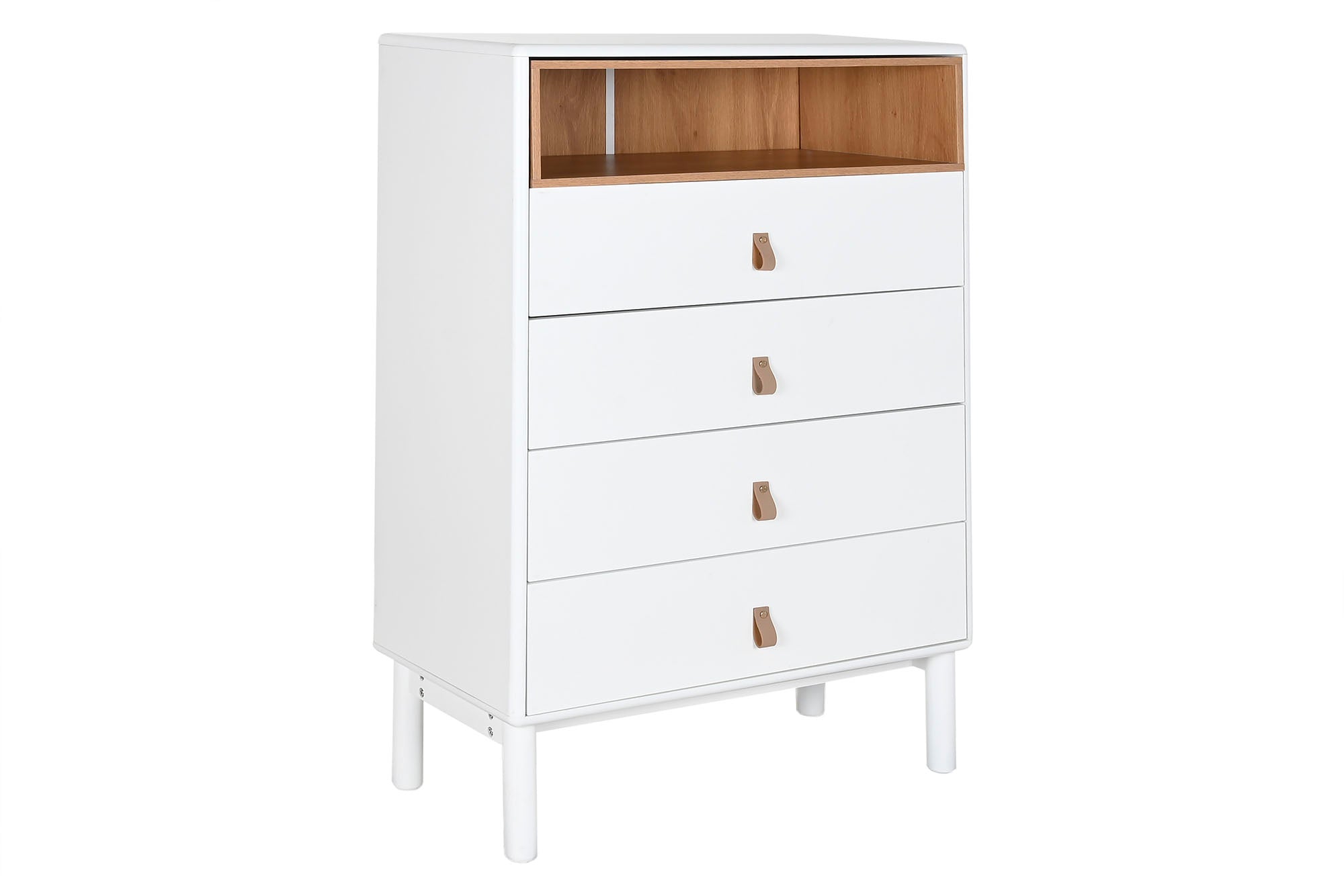 CHIFONIER MDF PU 80X40X117 BLANCO - Imagen 2