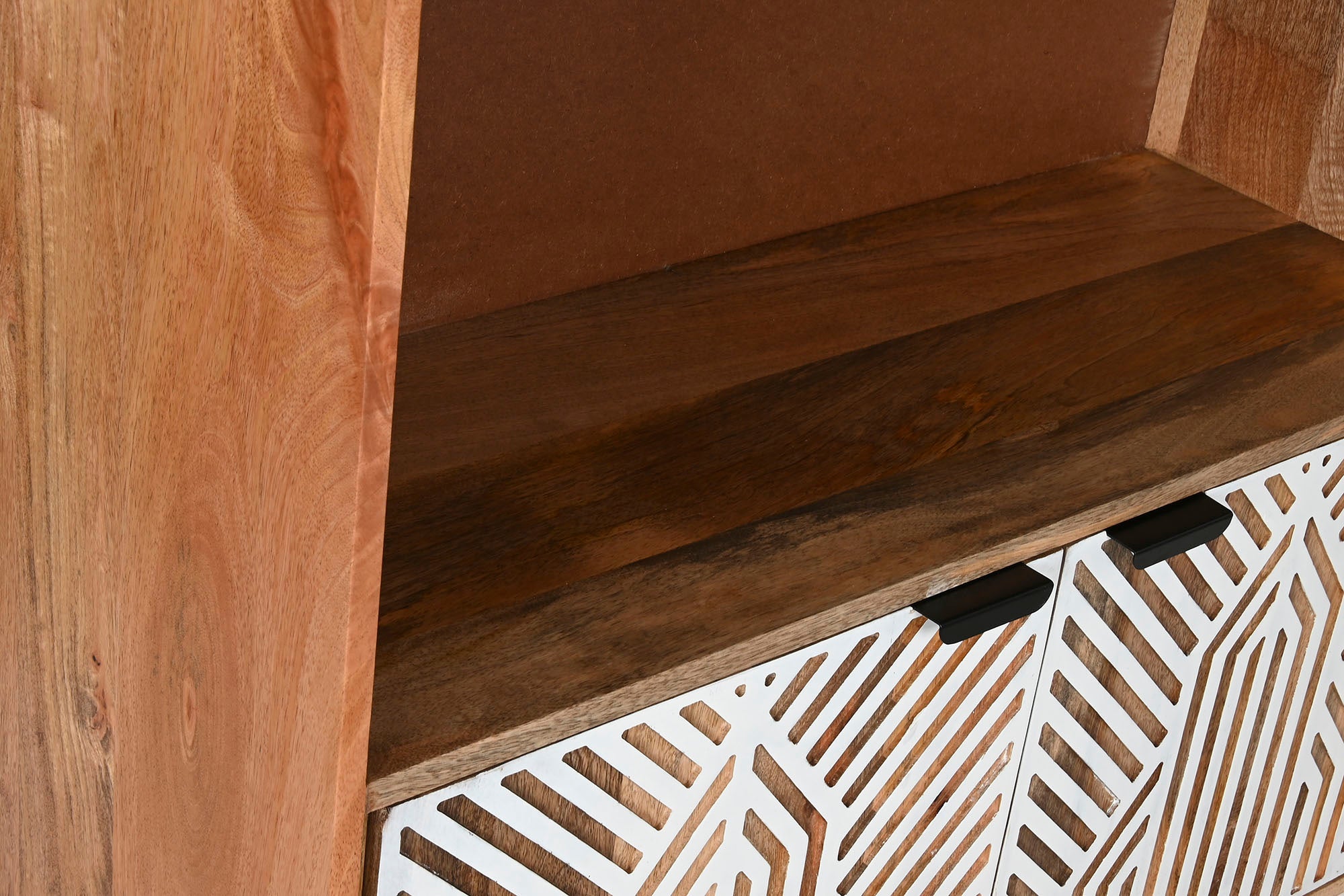 ESTANTERIA MANGO 90X35X174 BLANCO - Imagen 5