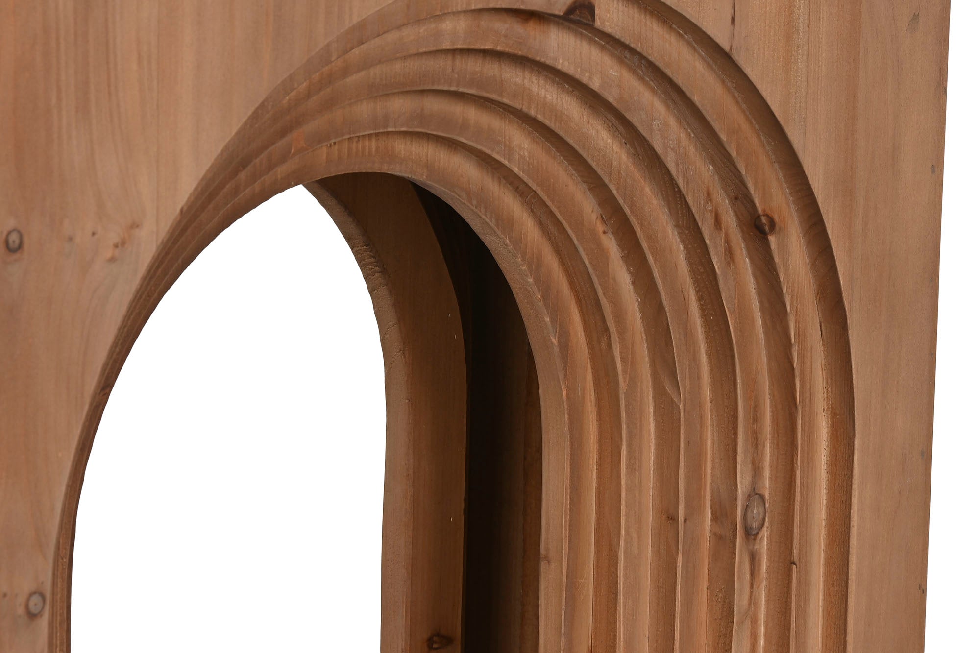 CONSOLA ABETO CRISTAL 122X30X80 ARCO MARRON - Imagen 5