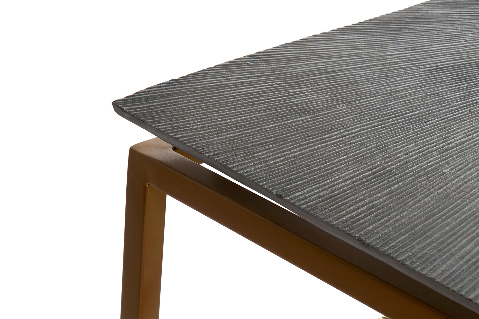 CONSOLA SET 3 METAL ALUMINIO 109,5X37,5X80 GRIS - Imagen 5