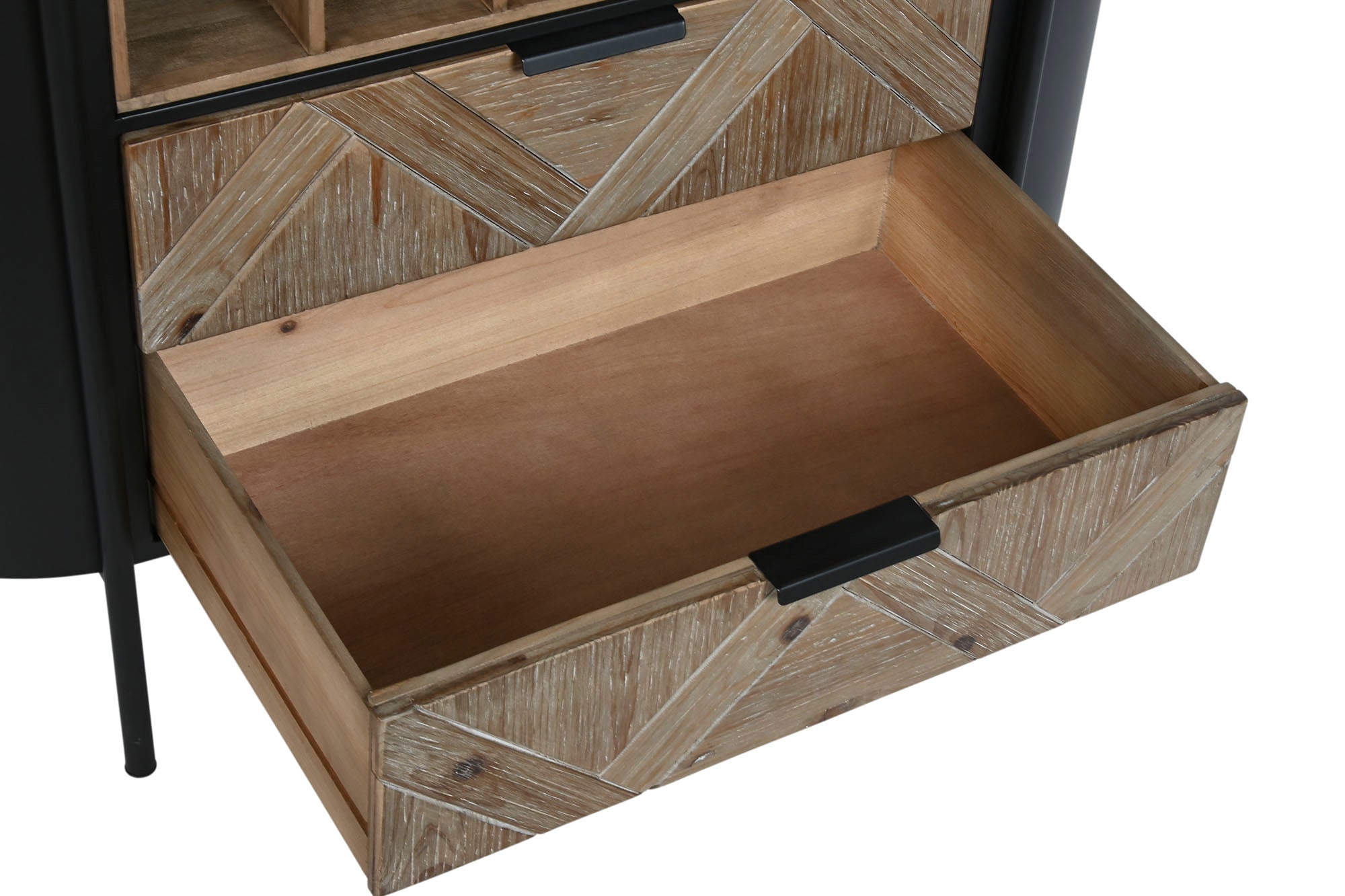 BOTELLERO ABETO METAL 90X36X150 NEGRO - Imagen 4