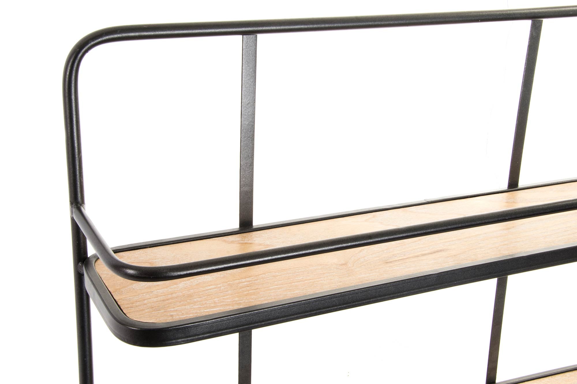 ESTANTERIA PARED METAL MADERA 51X13X61 INDUSTRIAL - Imagen 2