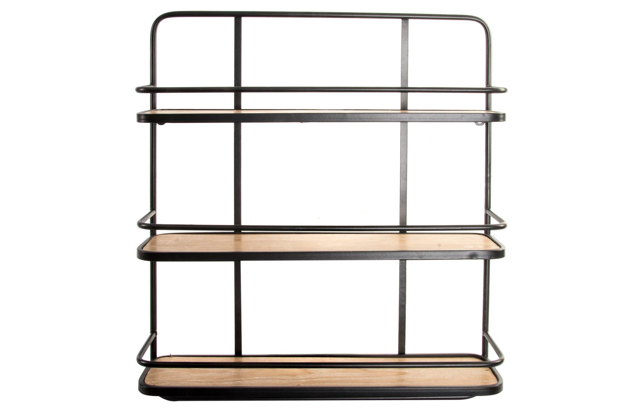 ESTANTERIA PARED METAL MADERA 51X13X61 INDUSTRIAL - Imagen 3