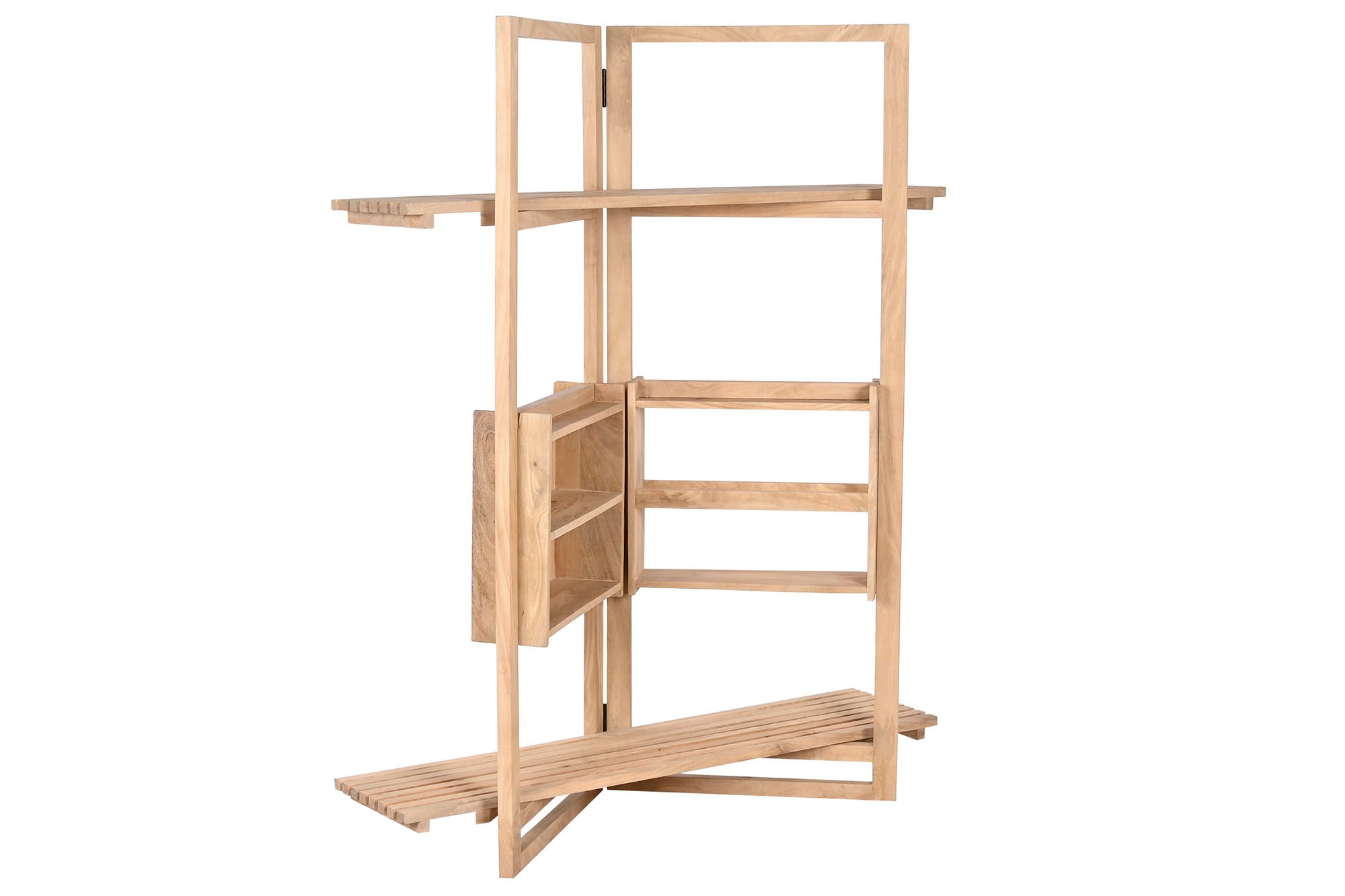 ESTANTERIA MANGO MDF 130X35X160 NATURAL - Imagen 1