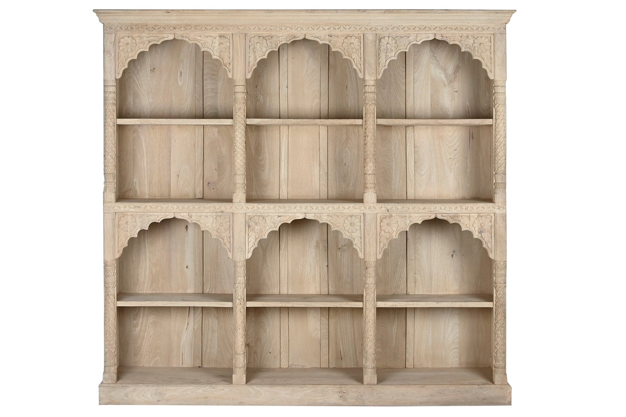 ESTANTERIA MADERA 204X38X196 TALLADA A MANO - Imagen 1