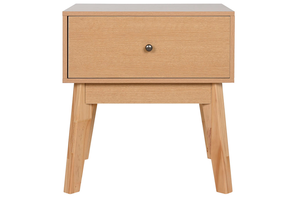 MESITA DE NOCHE MDF 45X36X49 NATURAL - Imagen 1