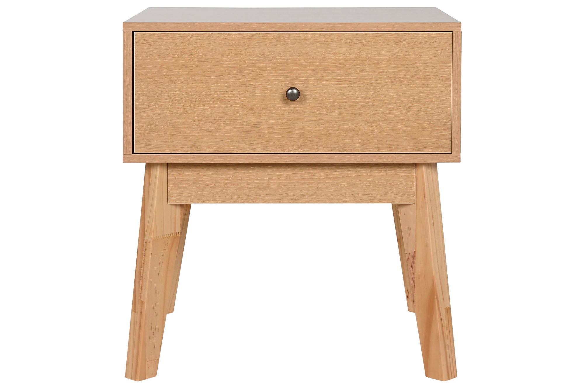 MESITA DE NOCHE MDF 45X36X49 NATURAL - Imagen 1