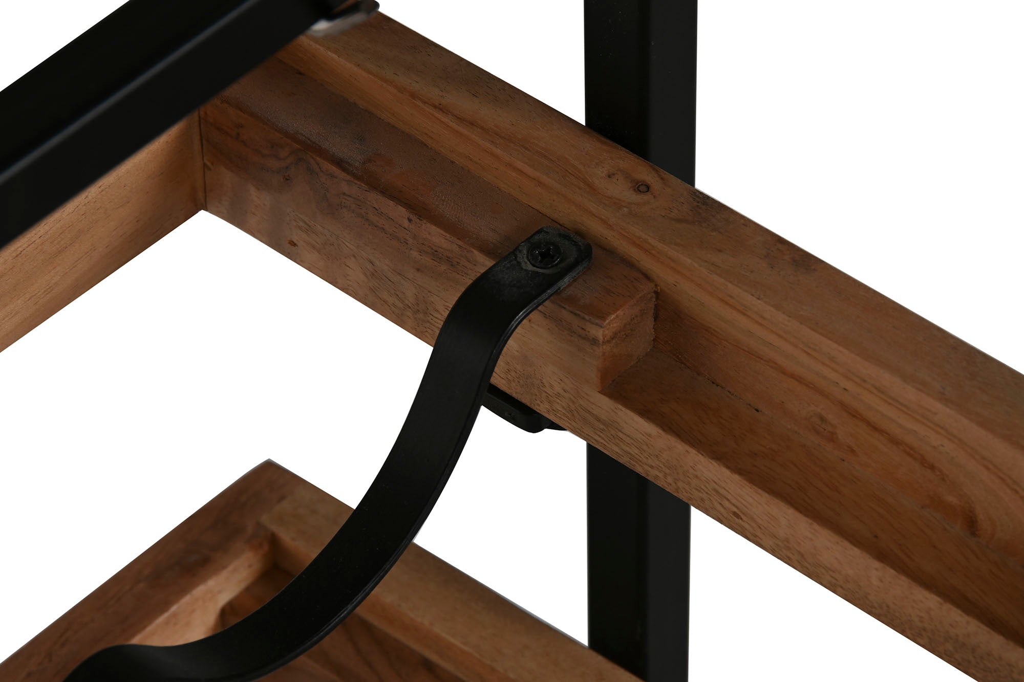 BOTELLERO ACACIA METAL 65X25X35 8 BOTELLAS NATURAL - Imagen 6