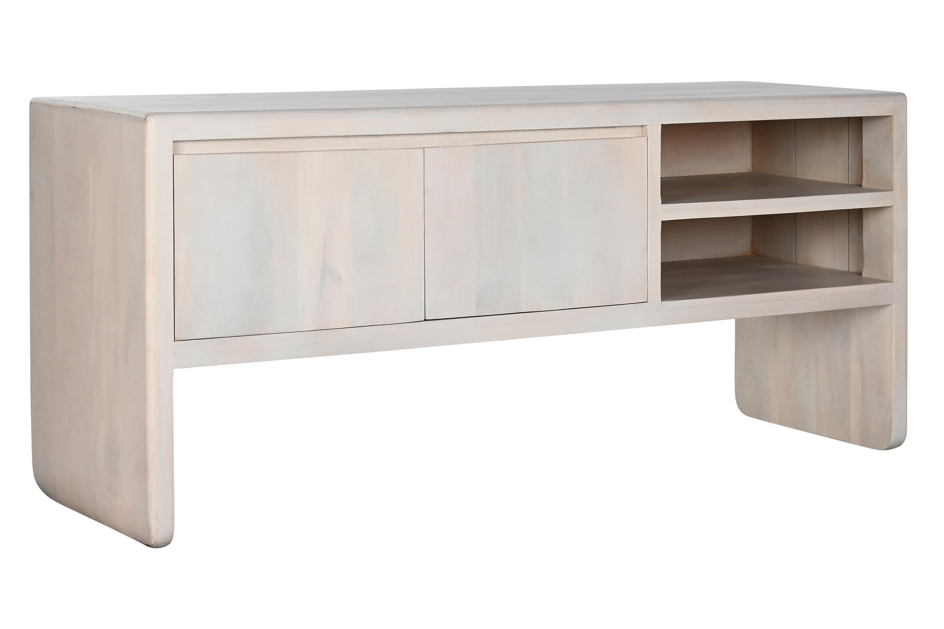 MUEBLE TV MANGO 140X40X60 BLANCO - Imagen 2