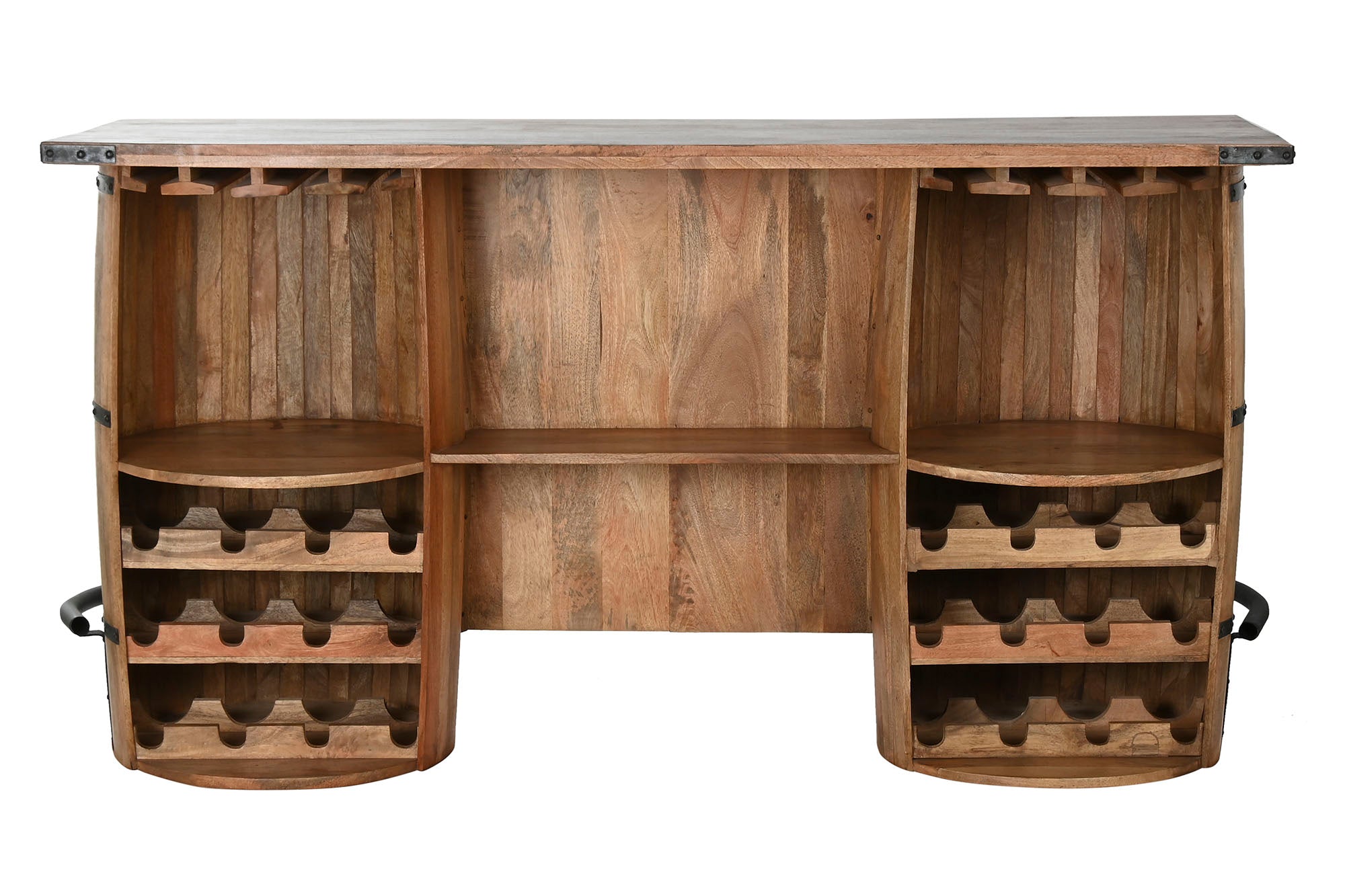 MUEBLE BAR MANGO METAL 180X60X100 BARRIL - Imagen 3