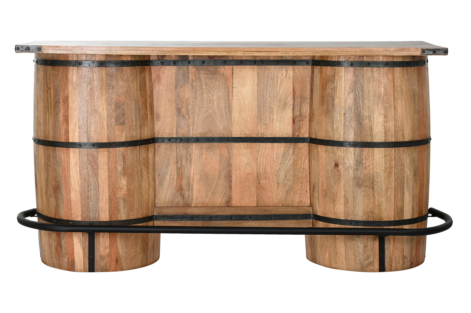 MUEBLE BAR MANGO METAL 180X60X100 BARRIL - Imagen 1