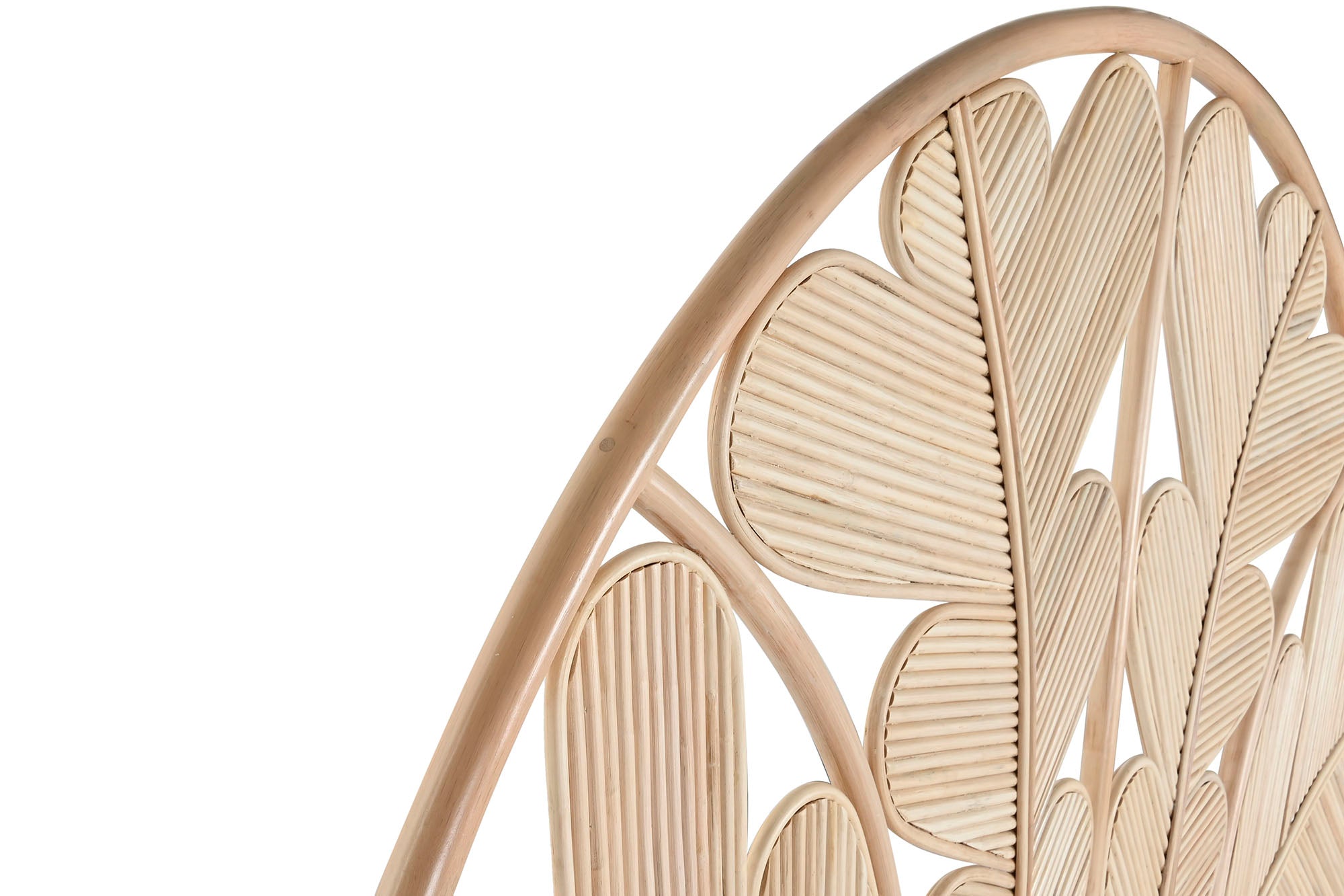 CABECERO CAMA RATAN 153X3X149 HOJA NATURAL - Imagen 2