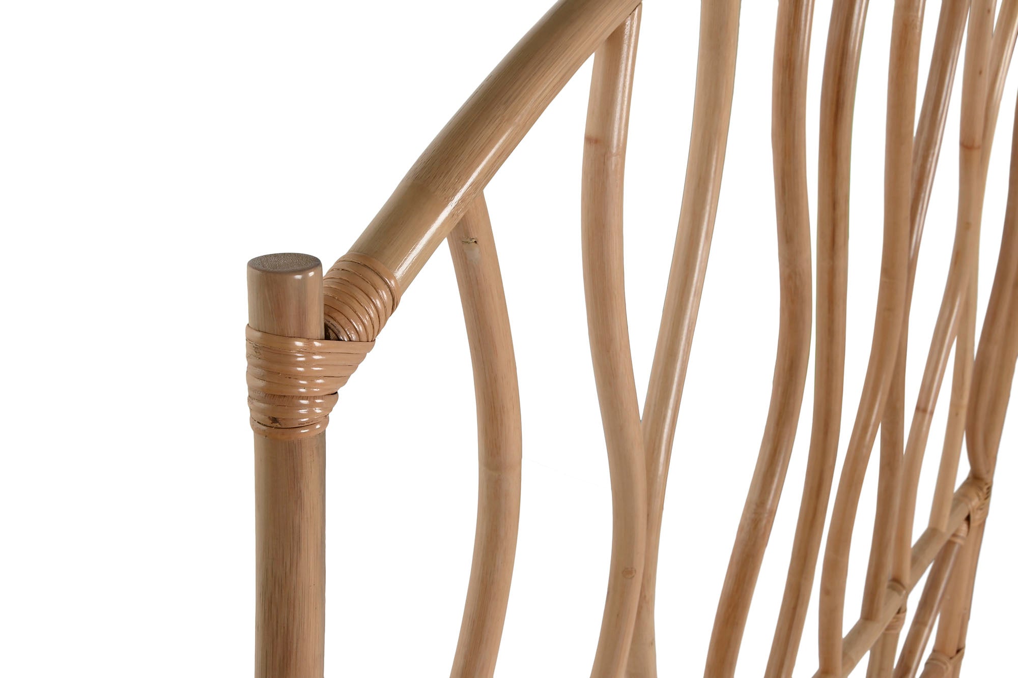 CABECERO CAMA RATAN 153X3X146 NATURAL - Imagen 2