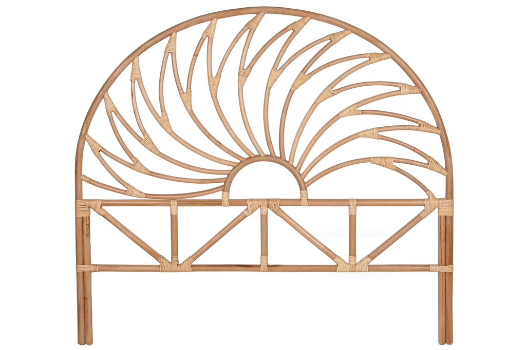 CABECERO CAMA RATAN 153X3,5X138 SOL NATURAL - Imagen 1