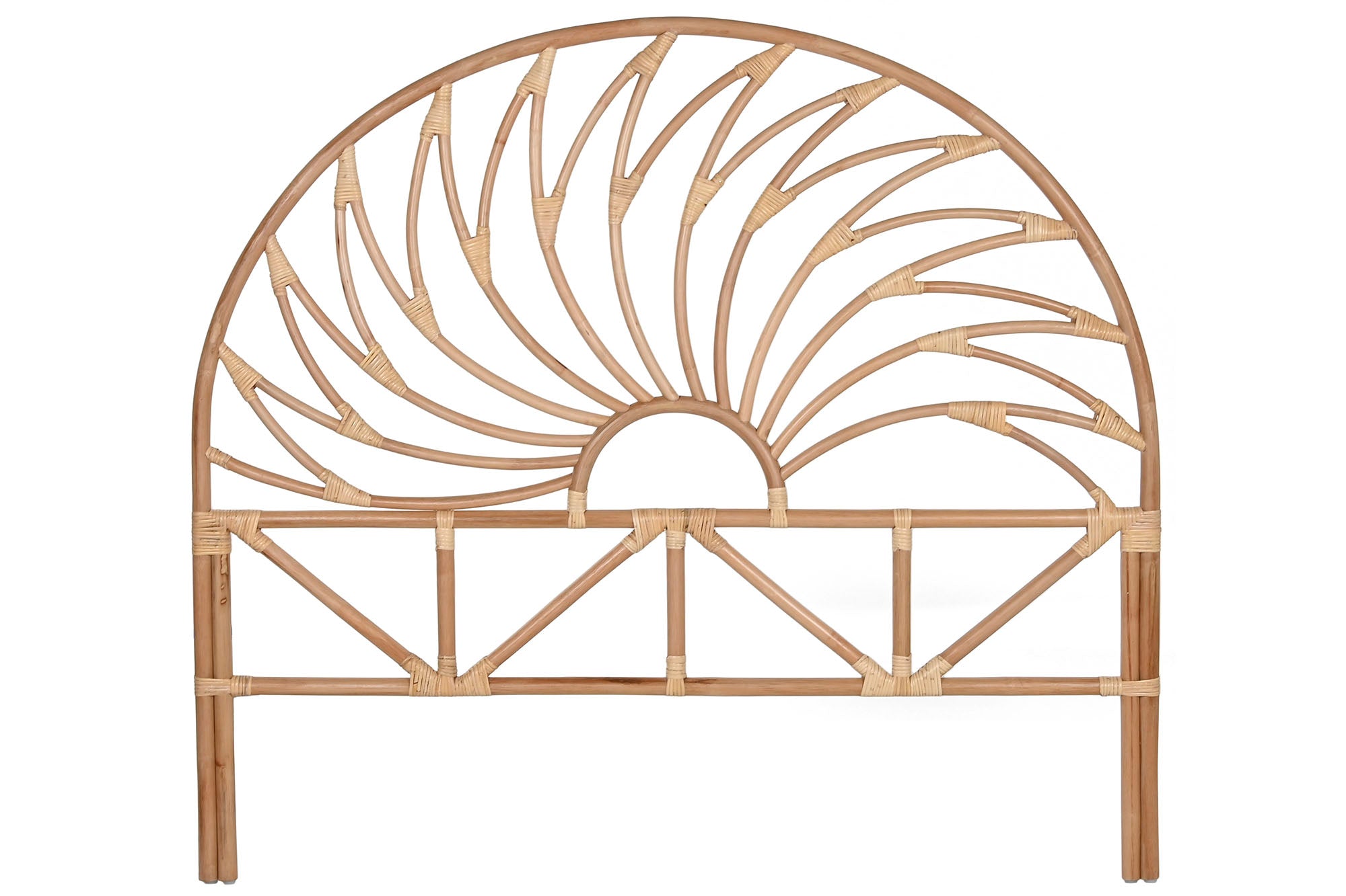 CABECERO CAMA RATAN 153X3,5X138 SOL NATURAL - Imagen 1