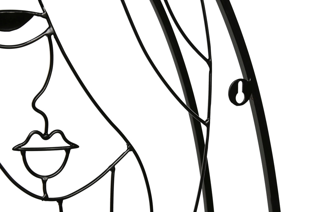 ESTANTERIA PARED METAL MDF 53X12,2X72 CHICAS NEGRO - Imagen 4