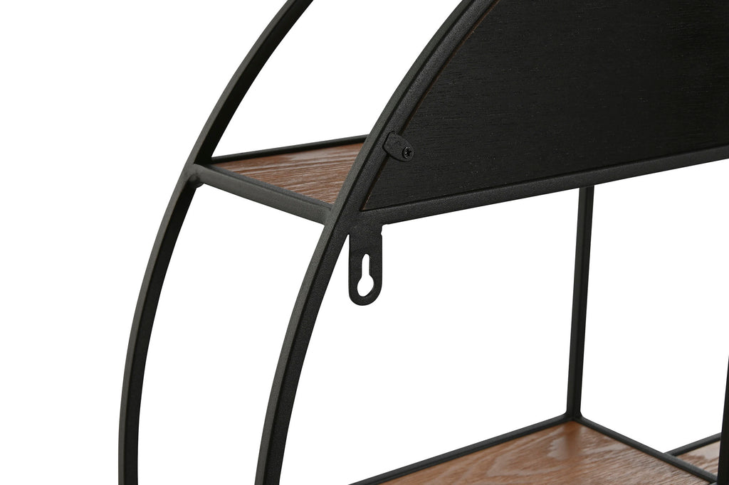 ESTANTERIA PARED METAL MDF 60X12X60 NEGRO - Imagen 4