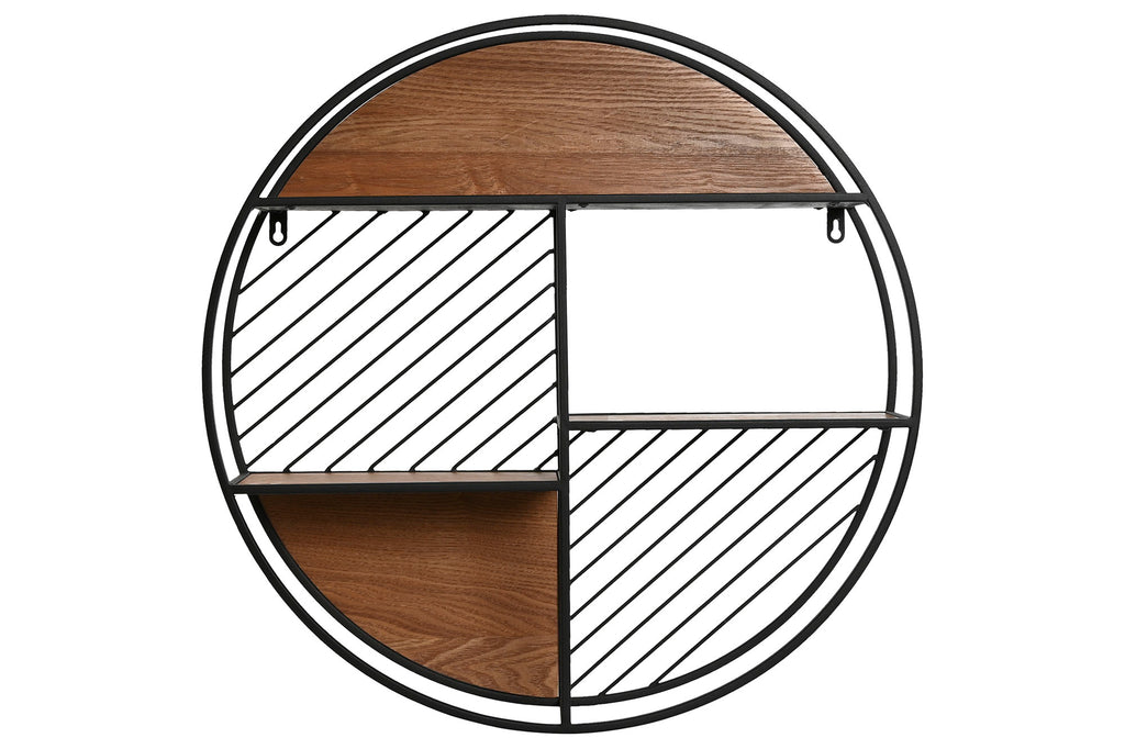 ESTANTERIA PARED METAL MDF 60X12X60 NEGRO - Imagen 1