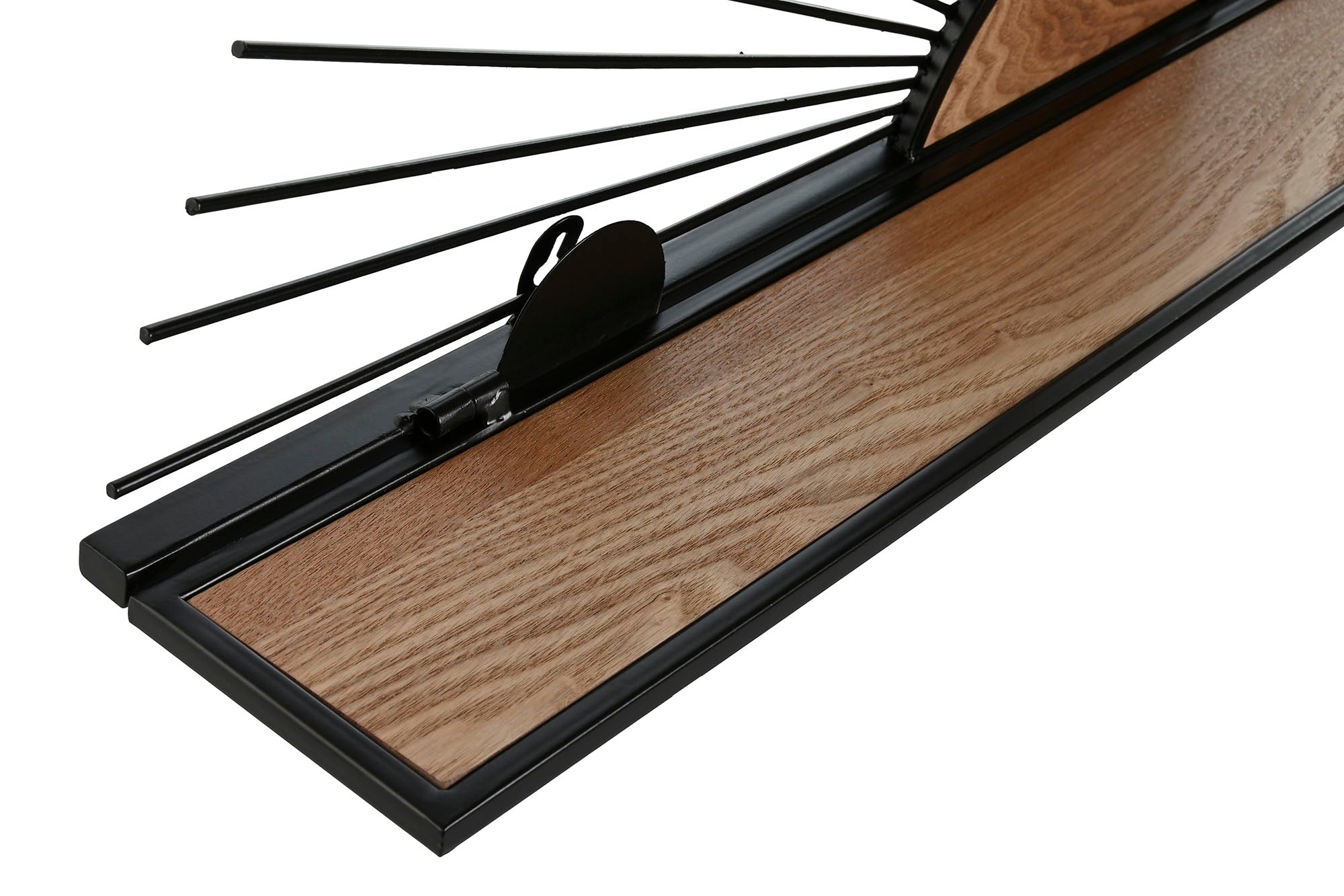 ESTANTERIA PARED METAL MDF 58X10,5X28 NEGRO - Imagen 2